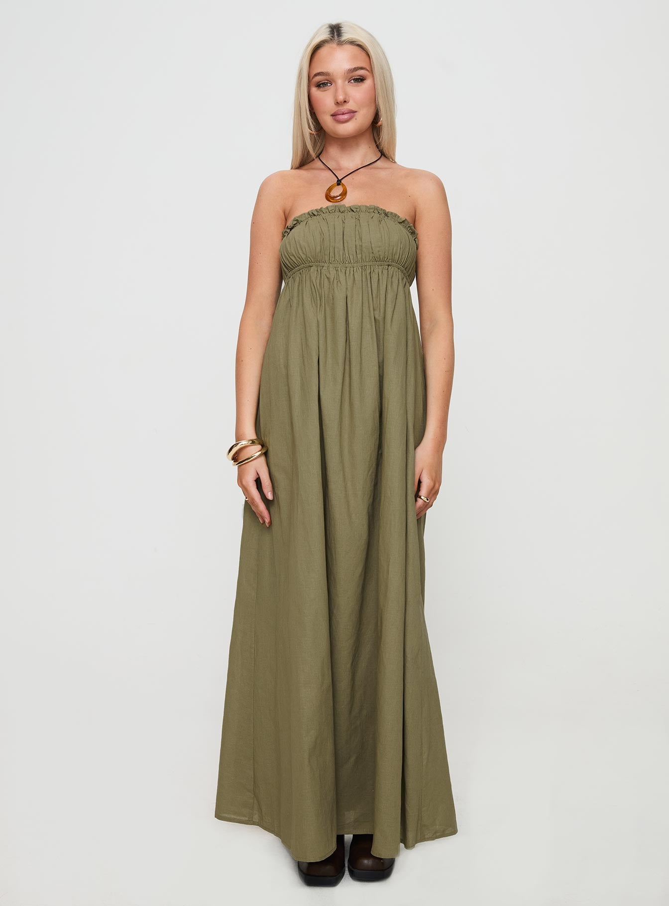 Isannah Maxi Dress Sage、mySite、solidvoid