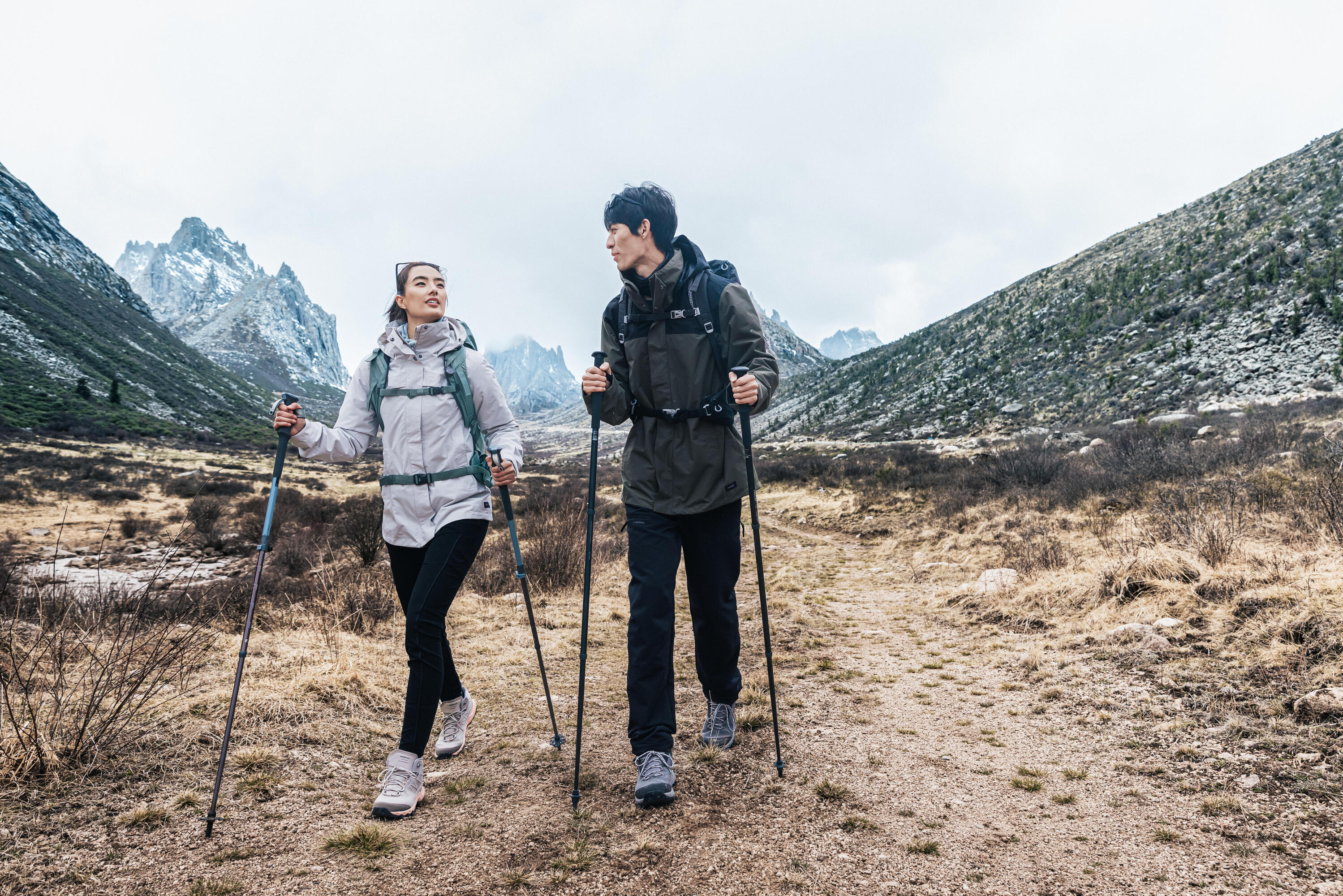 Forclaz 1 Easy Adjust Hiking Pole - MT100 Comfort Black、mySite、neckold