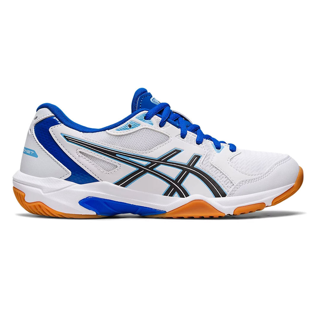 Asics Gel Rocket 10 Women's Indoor Court Shoe (White/Blue)