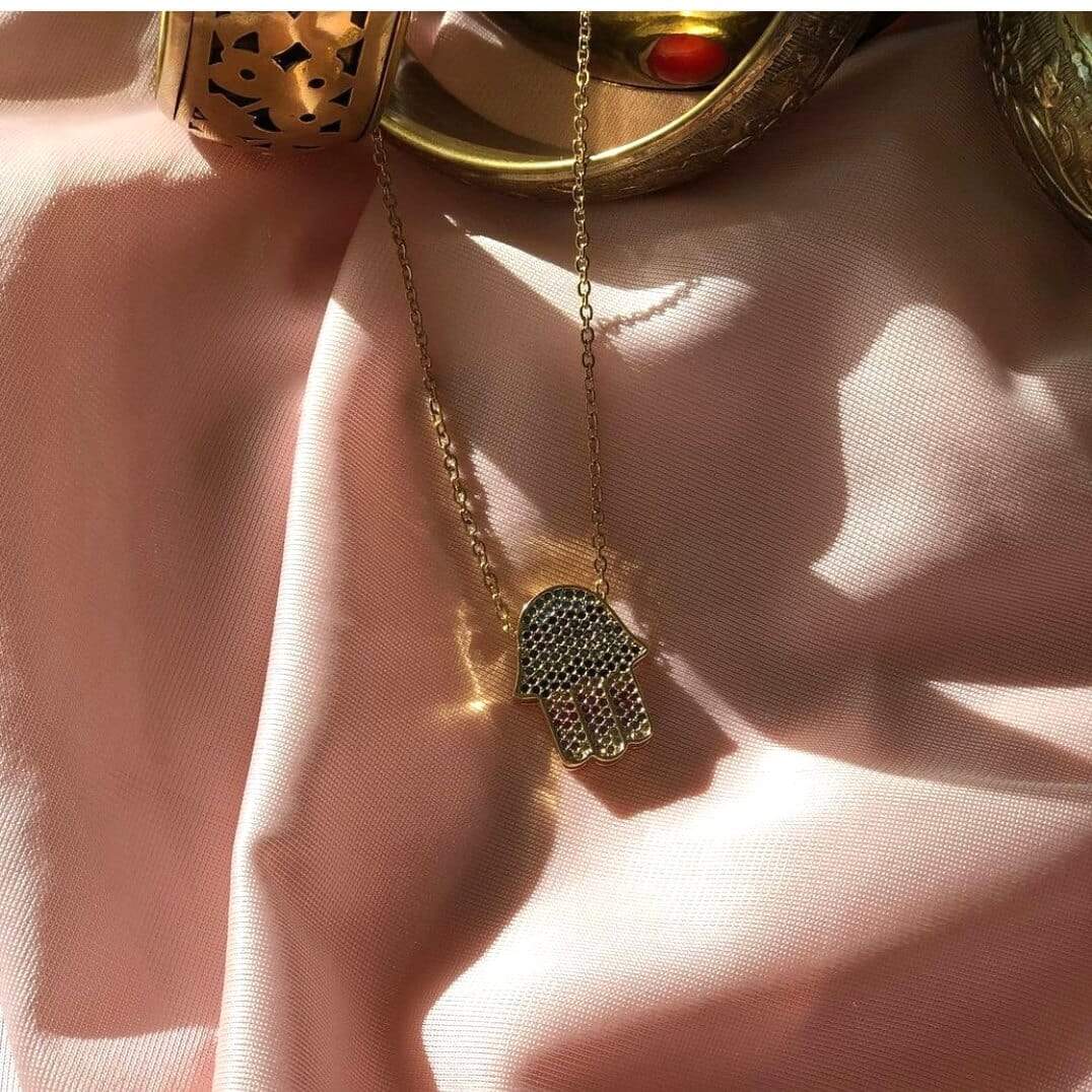 Jeweled Hamsa Necklace、mySite、topwebapps