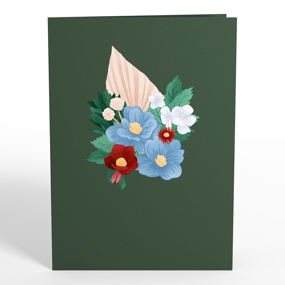 Winter Frosted Botanicals Pop-Up Card、mySite、solidvoid
