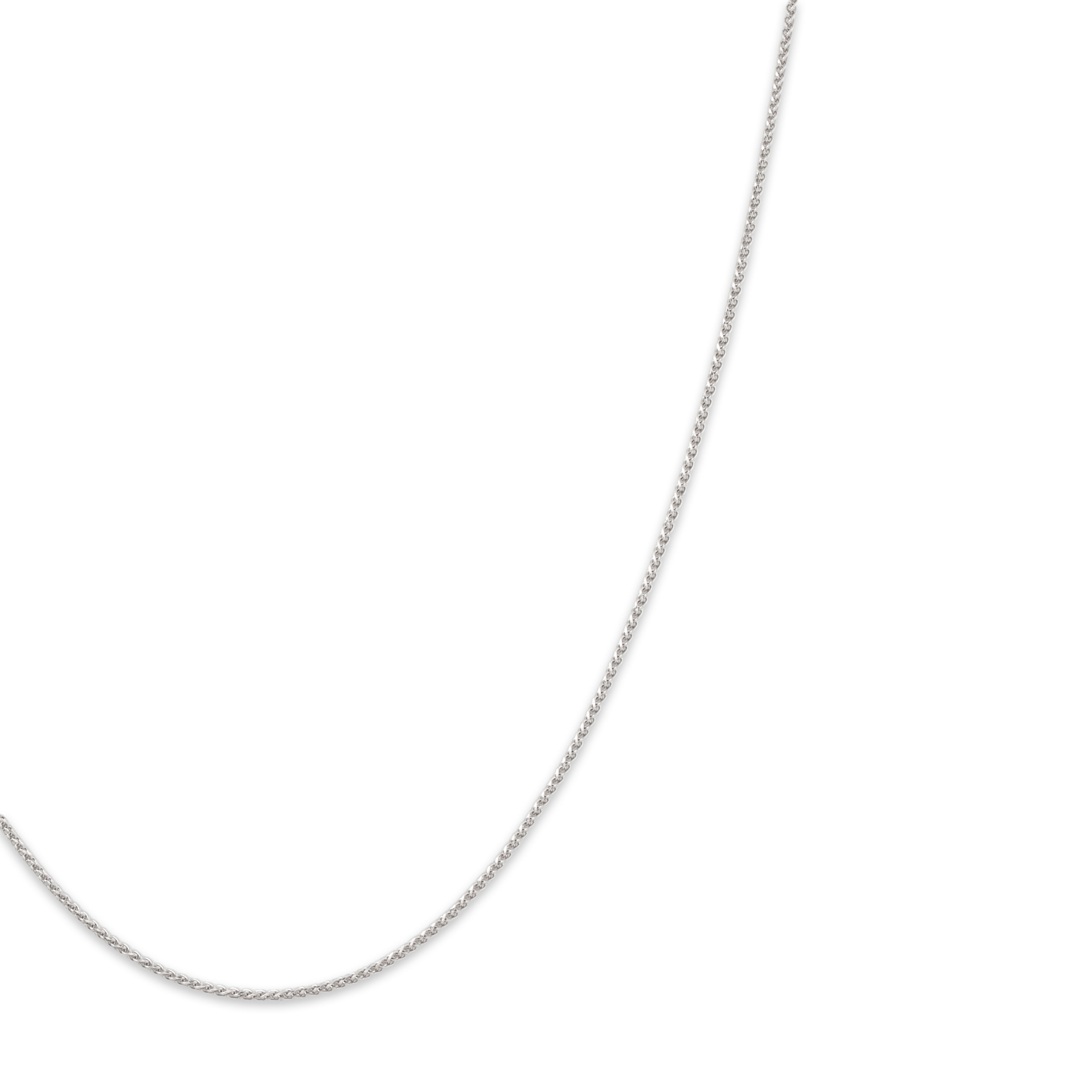 Vintage 14k White Gold Wheat Chain Necklace 18、mySite、hinf8tx79