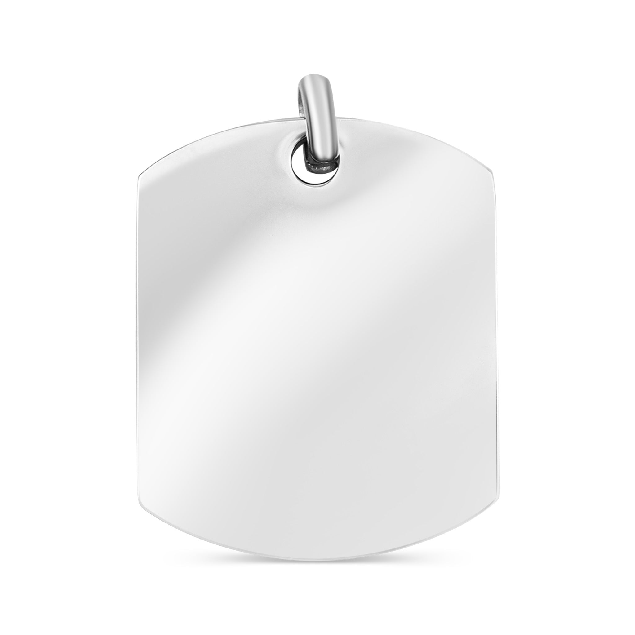 18K Gold PVD Stainless Steel Blank Dog Tag Pendant / PDJ0001、mySite、dreamappss