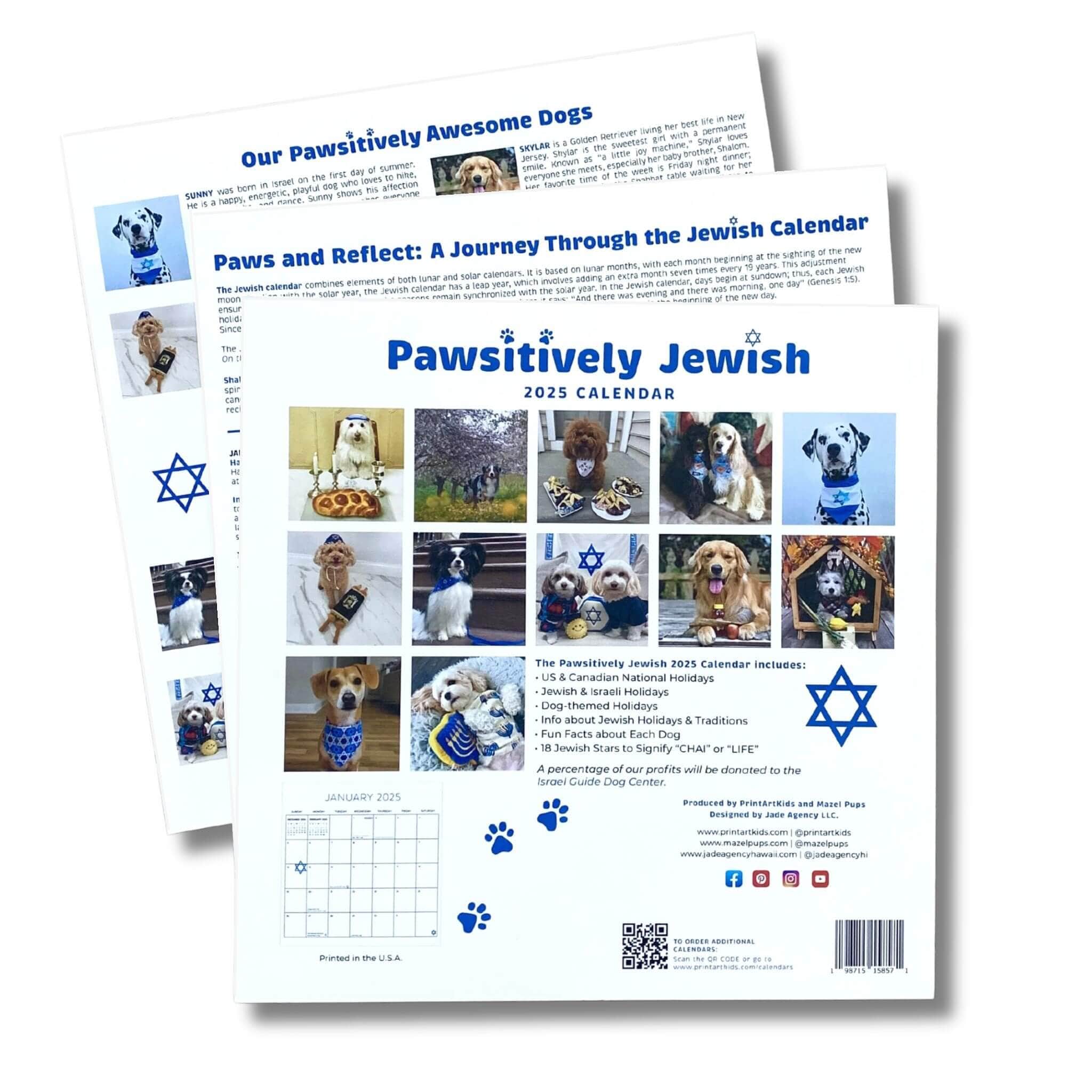 Pawsitively Jewish 2025 Calendar、mySite、topwebapps