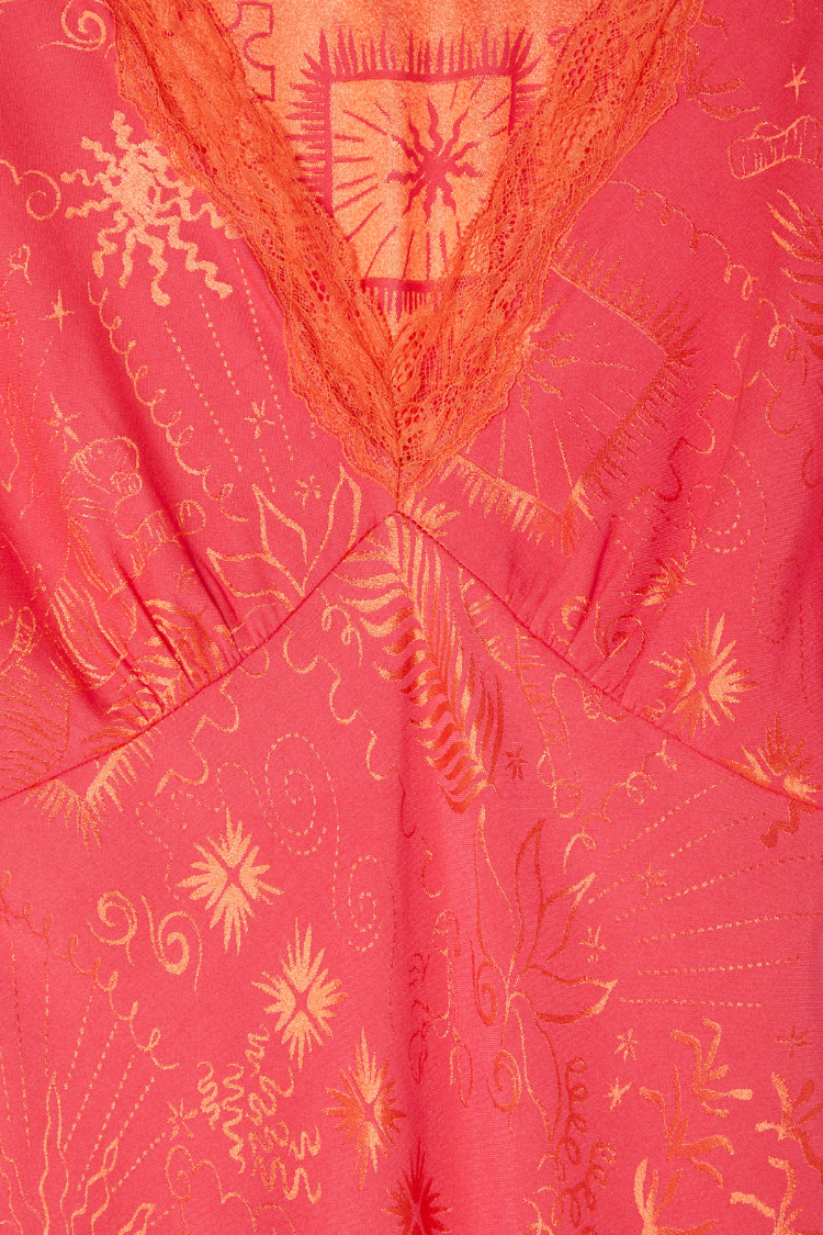 Pink Safari Thea Maxi Dress、mySite、solidvoid