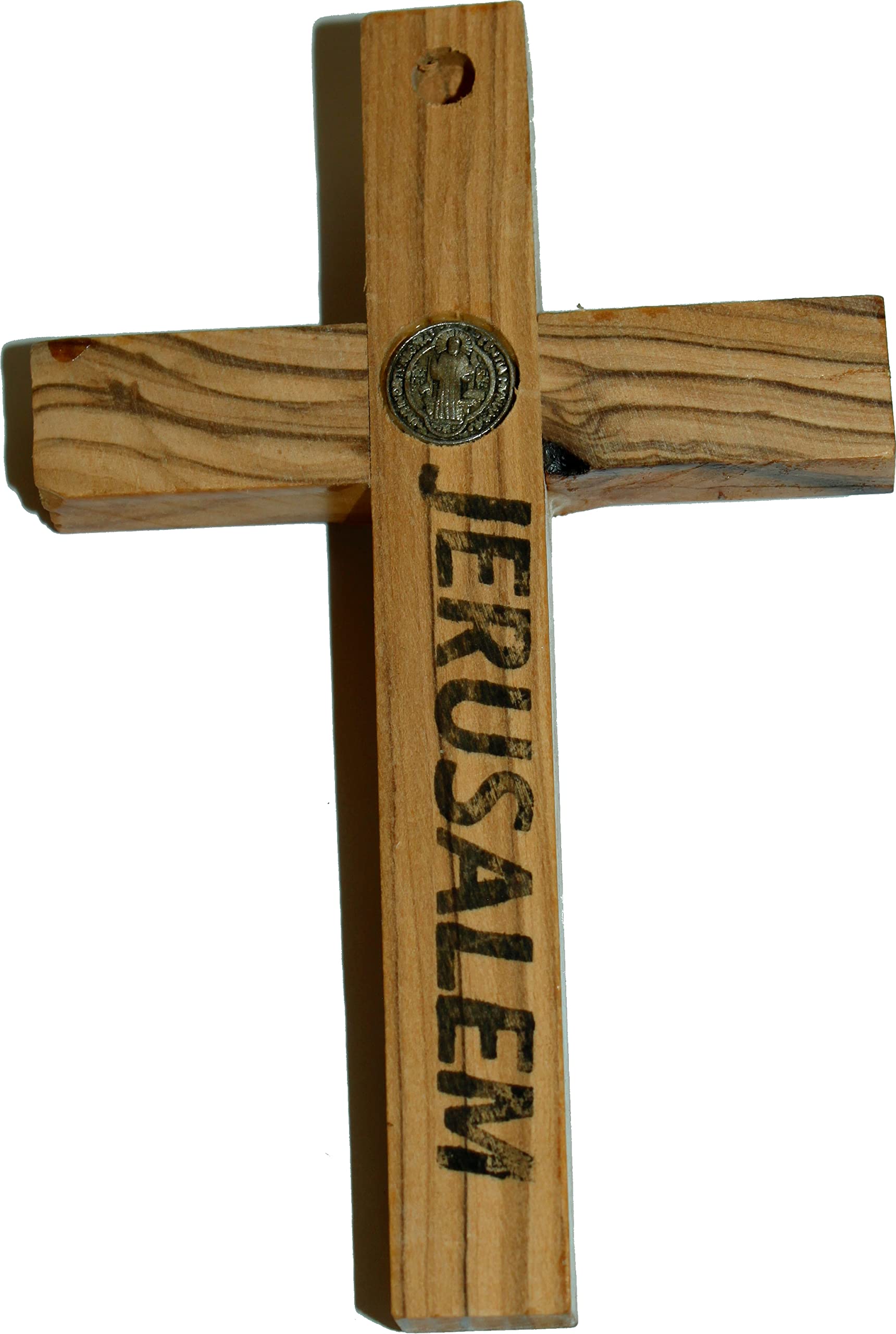 Holy Land Market Saint Benedict Wall Crucifix Handmade Silver Tone Corpus - 5 Inches、mySite、topwebapps