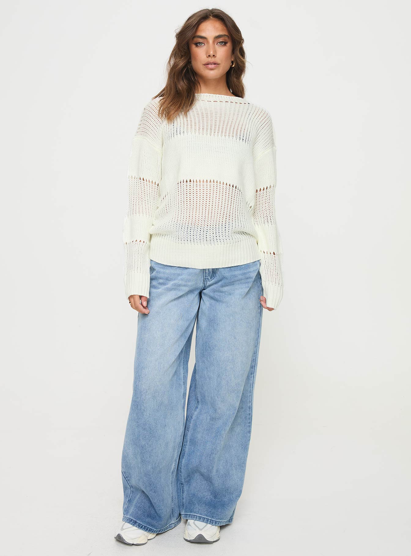 Throw On Sweater Cream、mySite、solidvoid