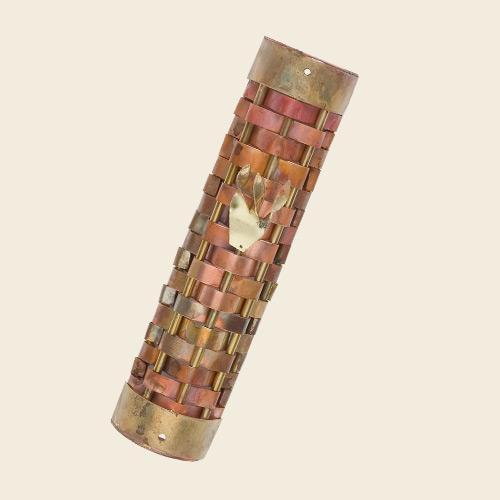 Woven Copper Mezuzah by Gary Rosenthal - (Choice of Colors)、mySite、topwebapps
