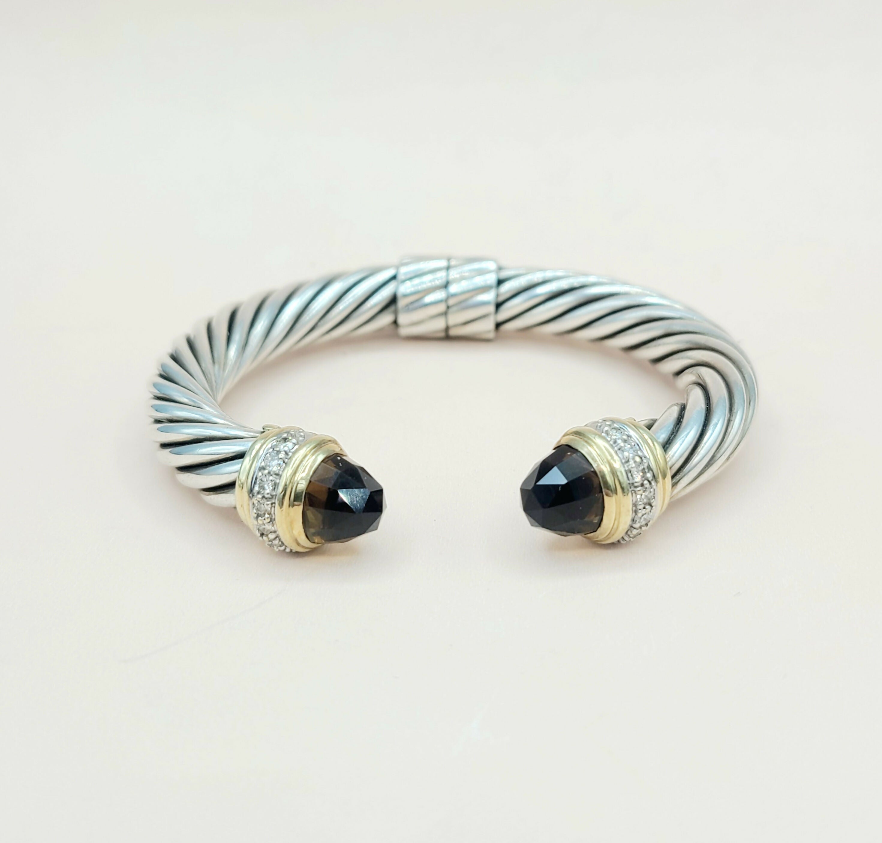 David Yurman Bracelet 10mm Smoky Quartz & Diamonds Gold、mySite、hinf8tx79