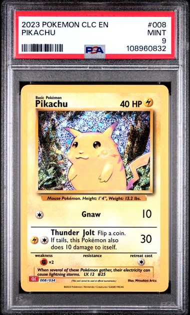 Pikachu #8 PSA 9 Pokemon CLC Trading Card Game Classic 2023、mySite、waistdrama