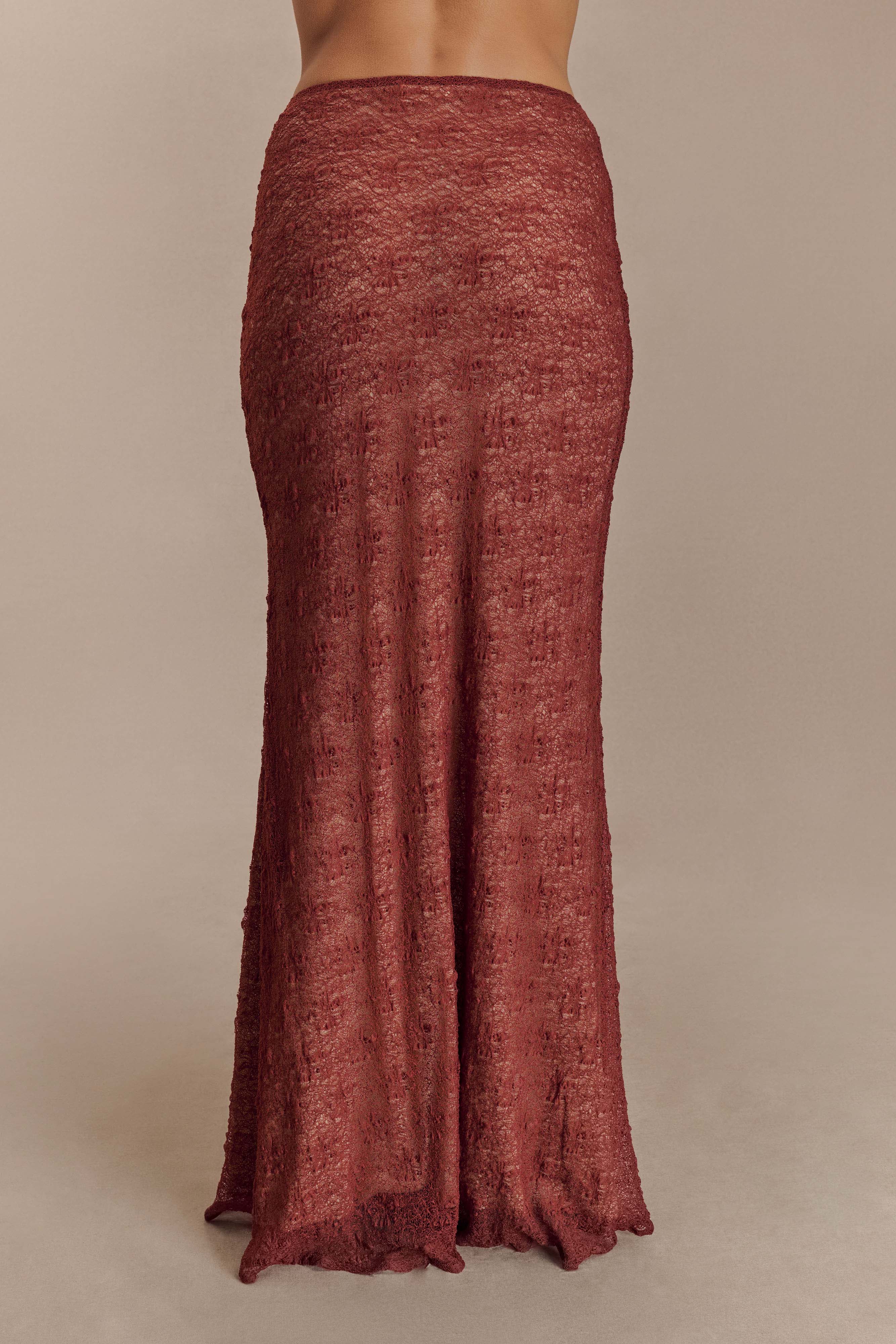 Robyn Sheer Lace Maxi Skirt - Chilli、mySite、solidvoid