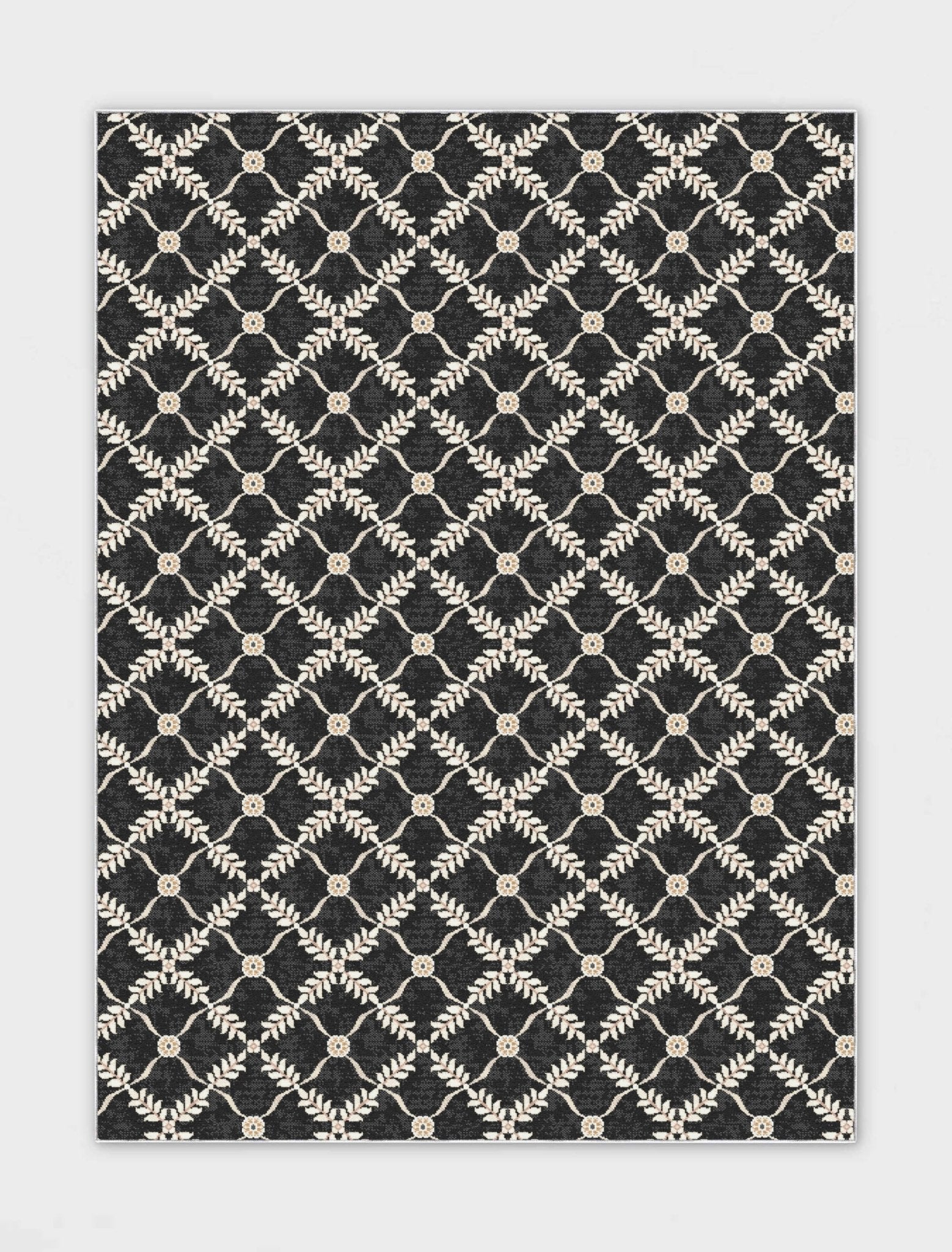 Aldwyn Custom Rug - Traditional Lattice Pattern, Easy Clean, Low Pile, Personalized Sizes、mySite、gigharbornorthrealestate