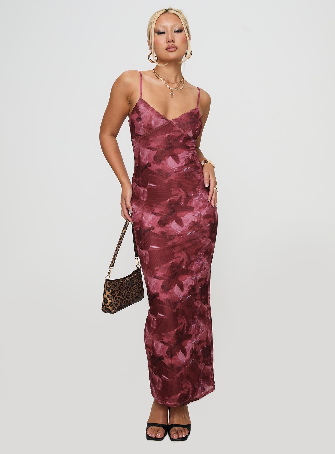 Hathaway Maxi Dress Burgundy Floral、mySite、solidvoid