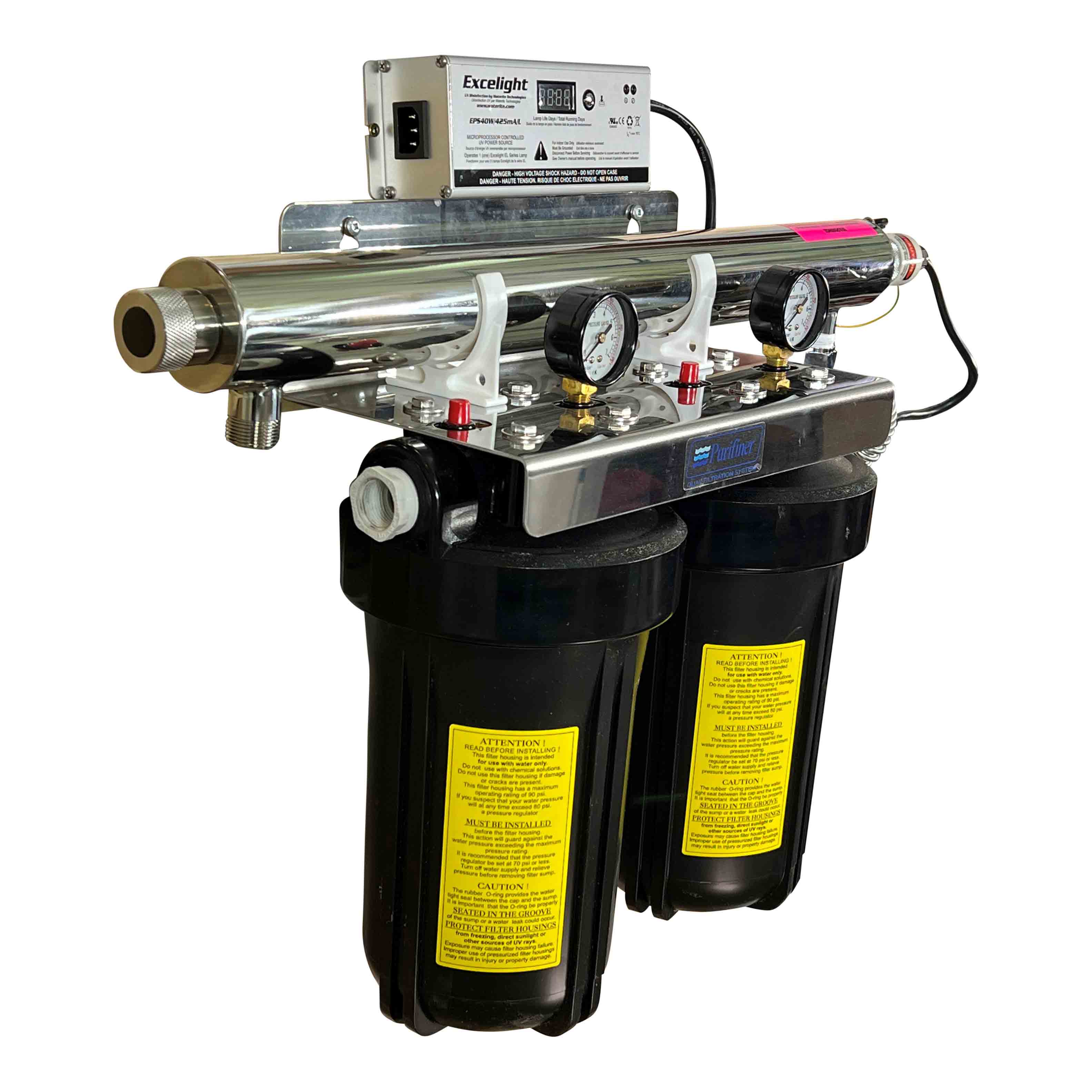 Purifiner Dulpex 8 gpm Minirack UV System FSBB10210UV8、mySite、noshort