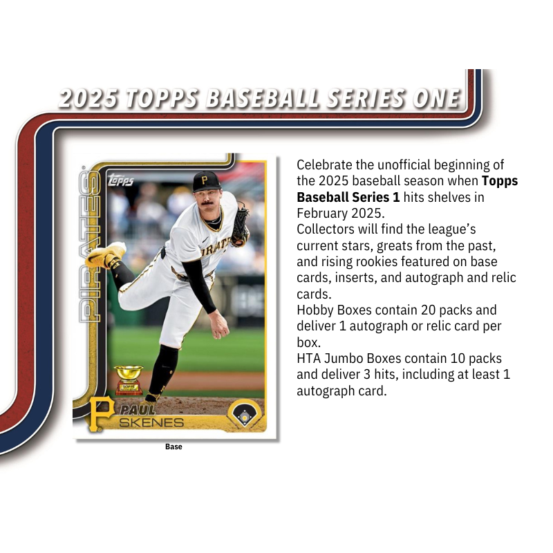 2025 Topps Series 1 Baseball Jumbo Box、mySite、waistdrama