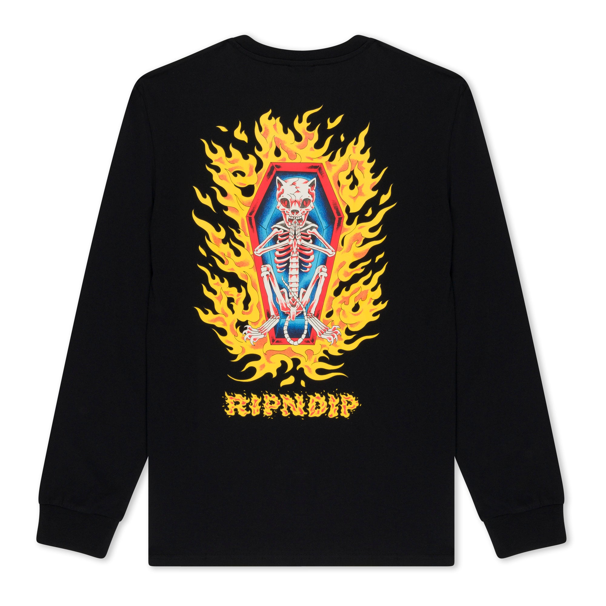  Burn In Heck Long Sleeve (Black)、mySite、merchandisen