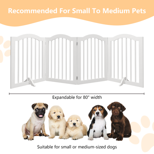 29.5-45.3" Wide Baby Gate for Stairs, Dog Gate Indoor for Doorways, No Drilling Pressure Mounted Pet Gates for Kids, Easy Walk Through Safety Gate, White、、casual