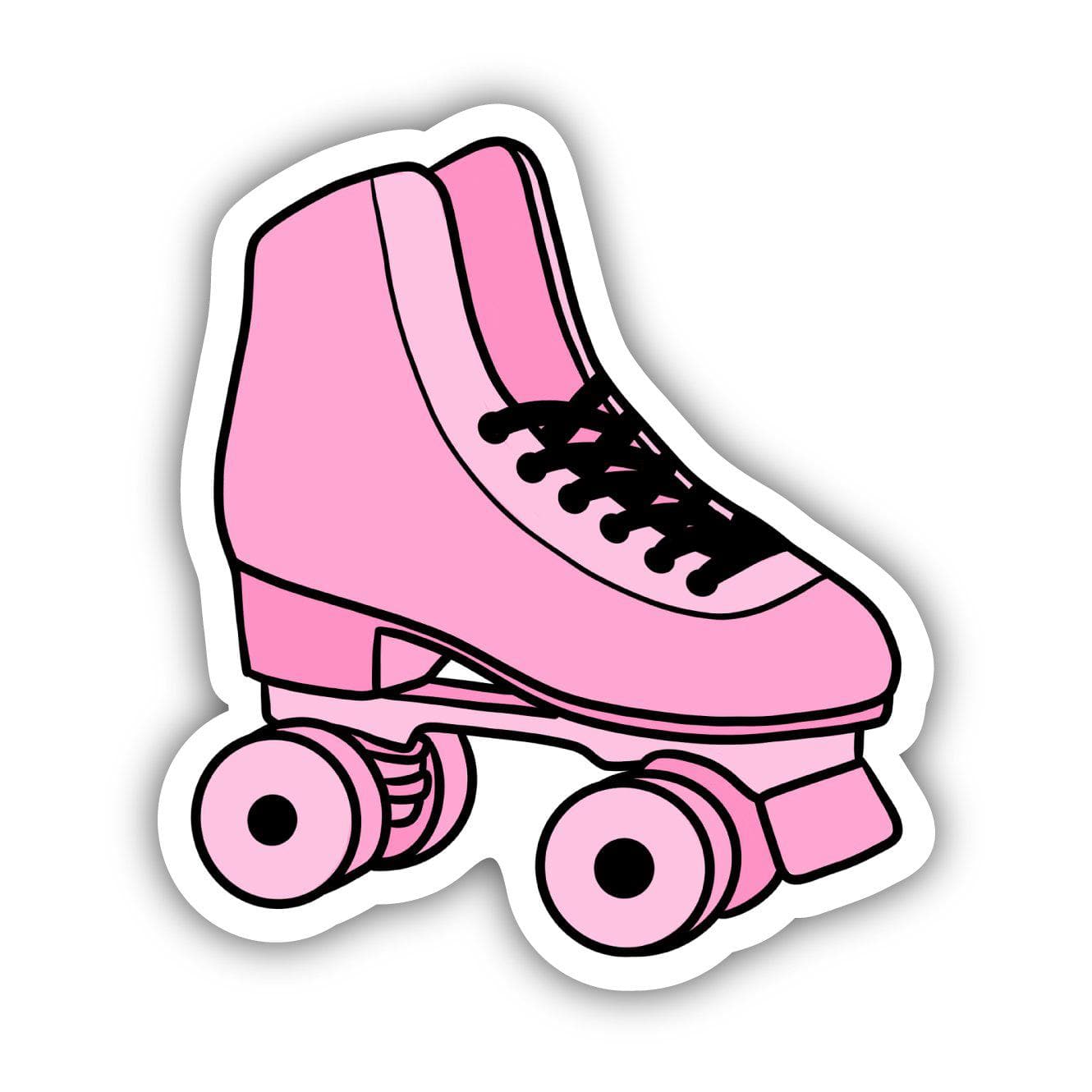  Pink Roller Skate Aesthetic Sticker、mySite、elrpsem3k