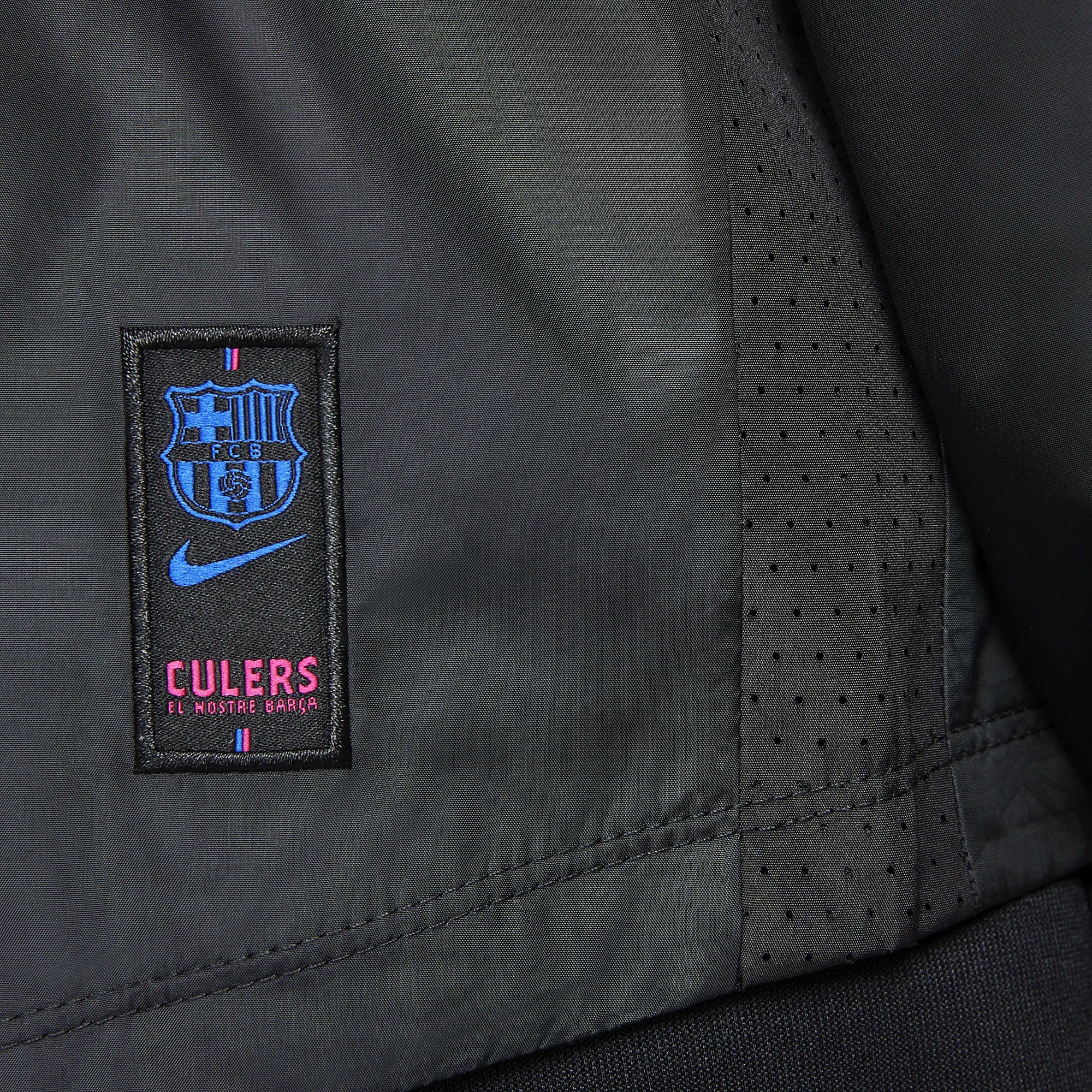 Nike Kids FC Barcelona 2021/22 Repel Academy AWF Jacket Black/Hyper Royal、mySite、bottomscart