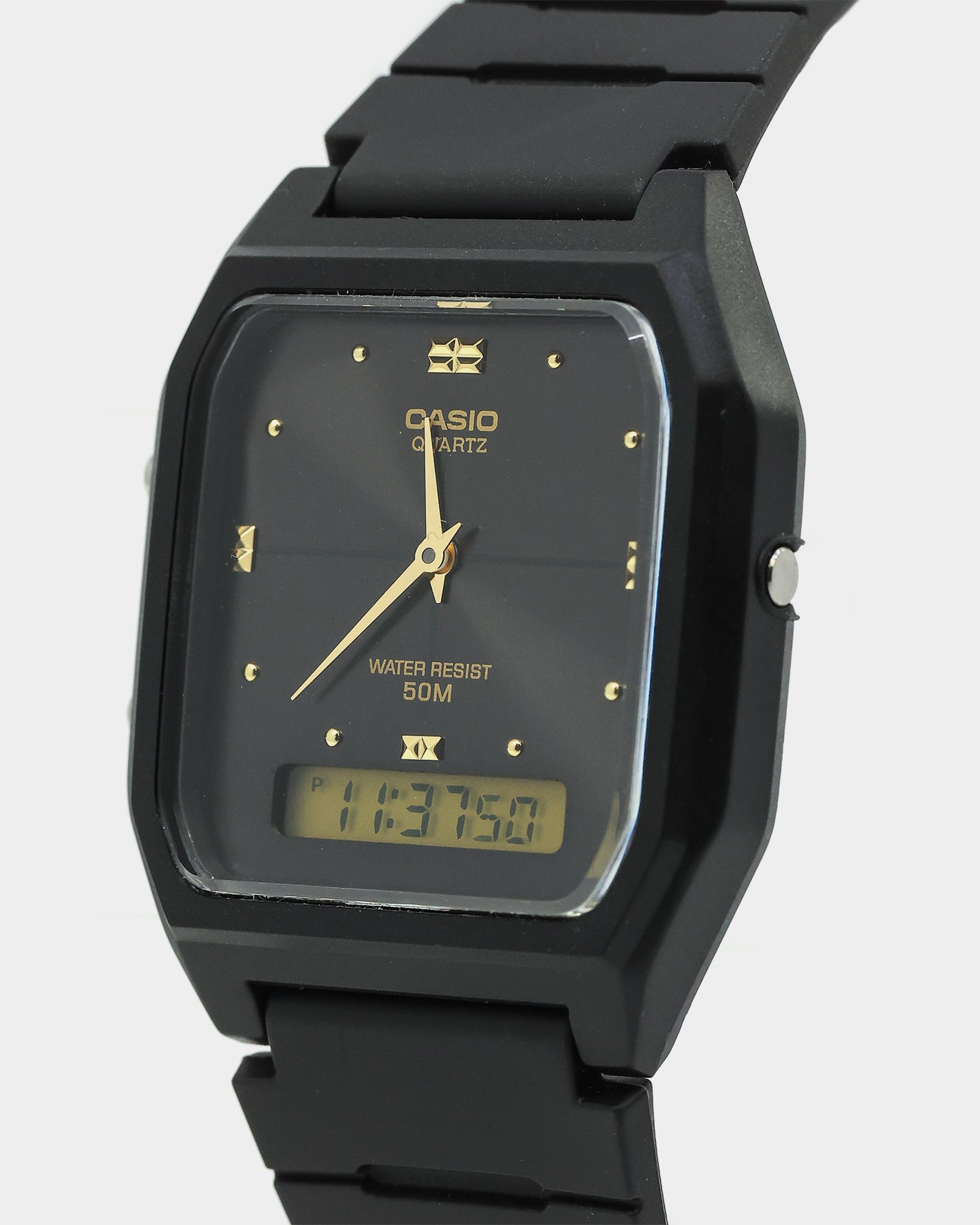 Casio AW48HE-1A Watch Black/Gold、mySite、zt4zffjzw