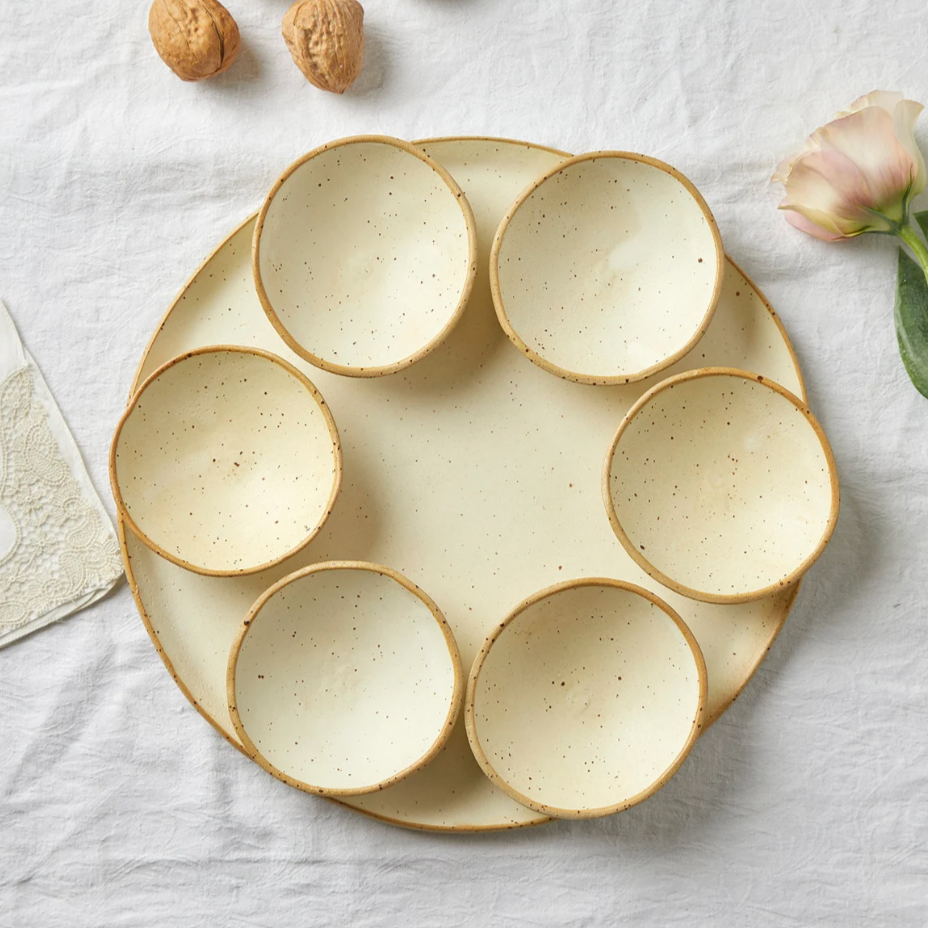 Modern Natural Seder Plate by Ceramics by Michal、mySite、topwebapps