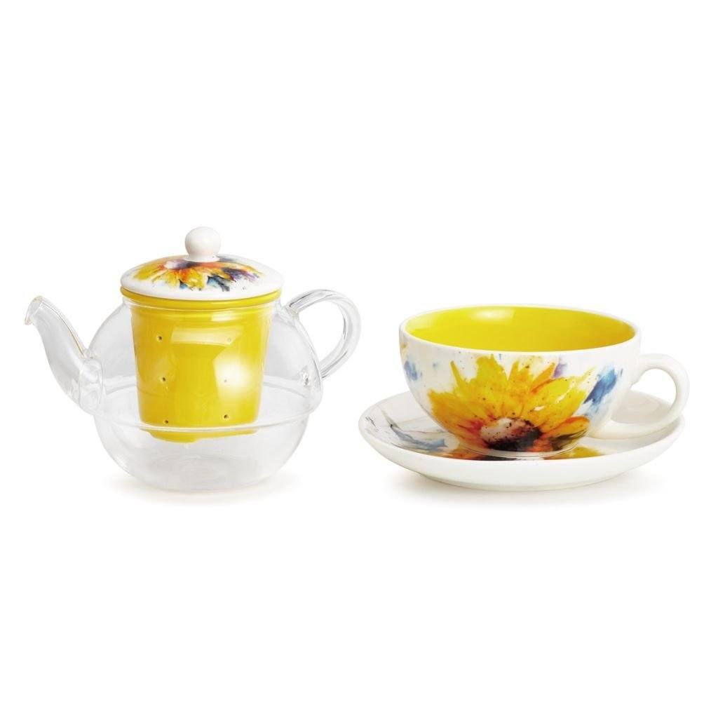 Sunflower Tea Pot and Cup Set, Tea Time Anyone? By Dean Crouser Perfect Gift! *、mySite、g9winljtr