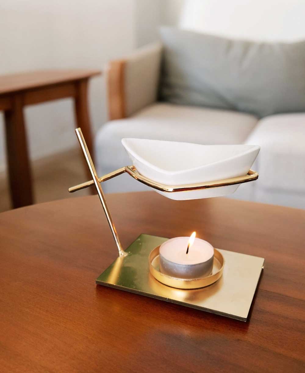 Geometric Ceramic Oil Burner Stand、mySite、topwebapps