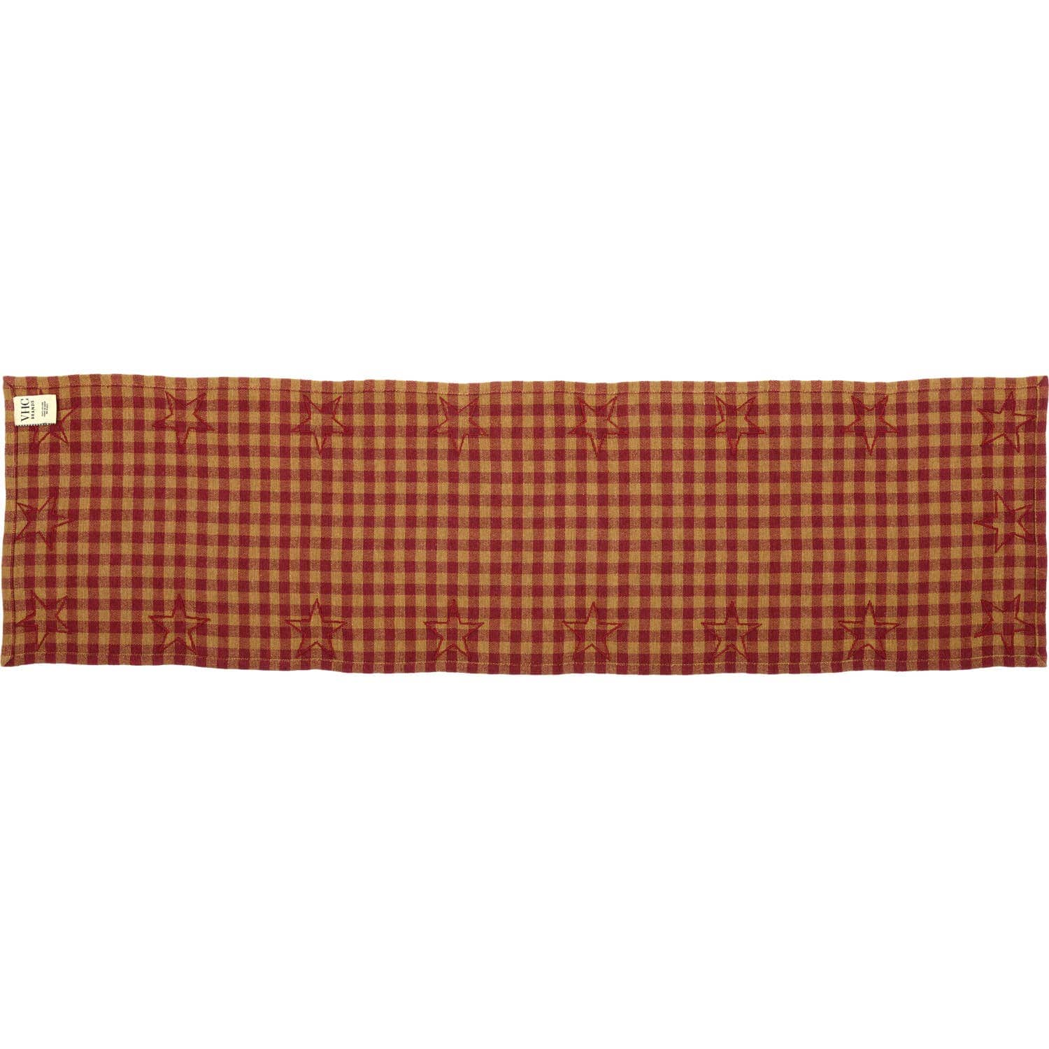 VHC Brands - Burgundy Star Runner Woven 13x48、mySite、g9winljtr