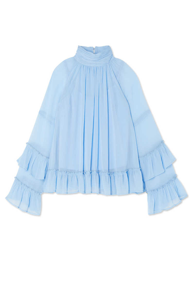 Pastel Blue Elinor Blouse、mySite、solidvoid