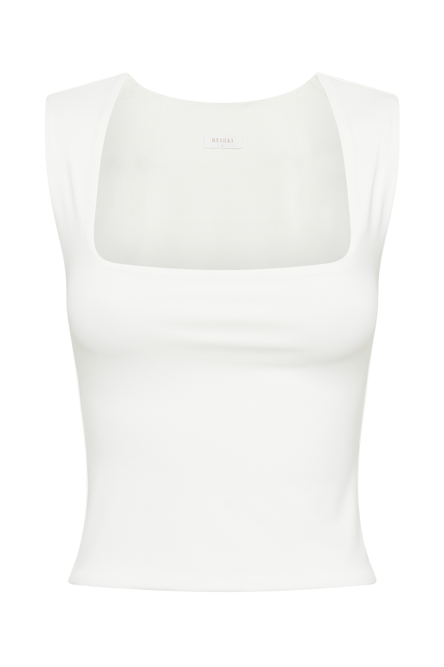 Linley Recycled Nylon Long Line Top - White、mySite、solidvoid