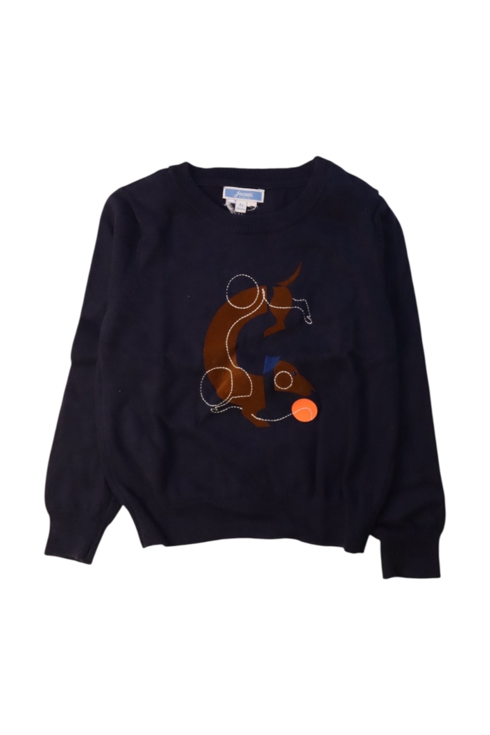 Jacadi Knit Sweater With Animal Design 4T、mySite、g9winljtr