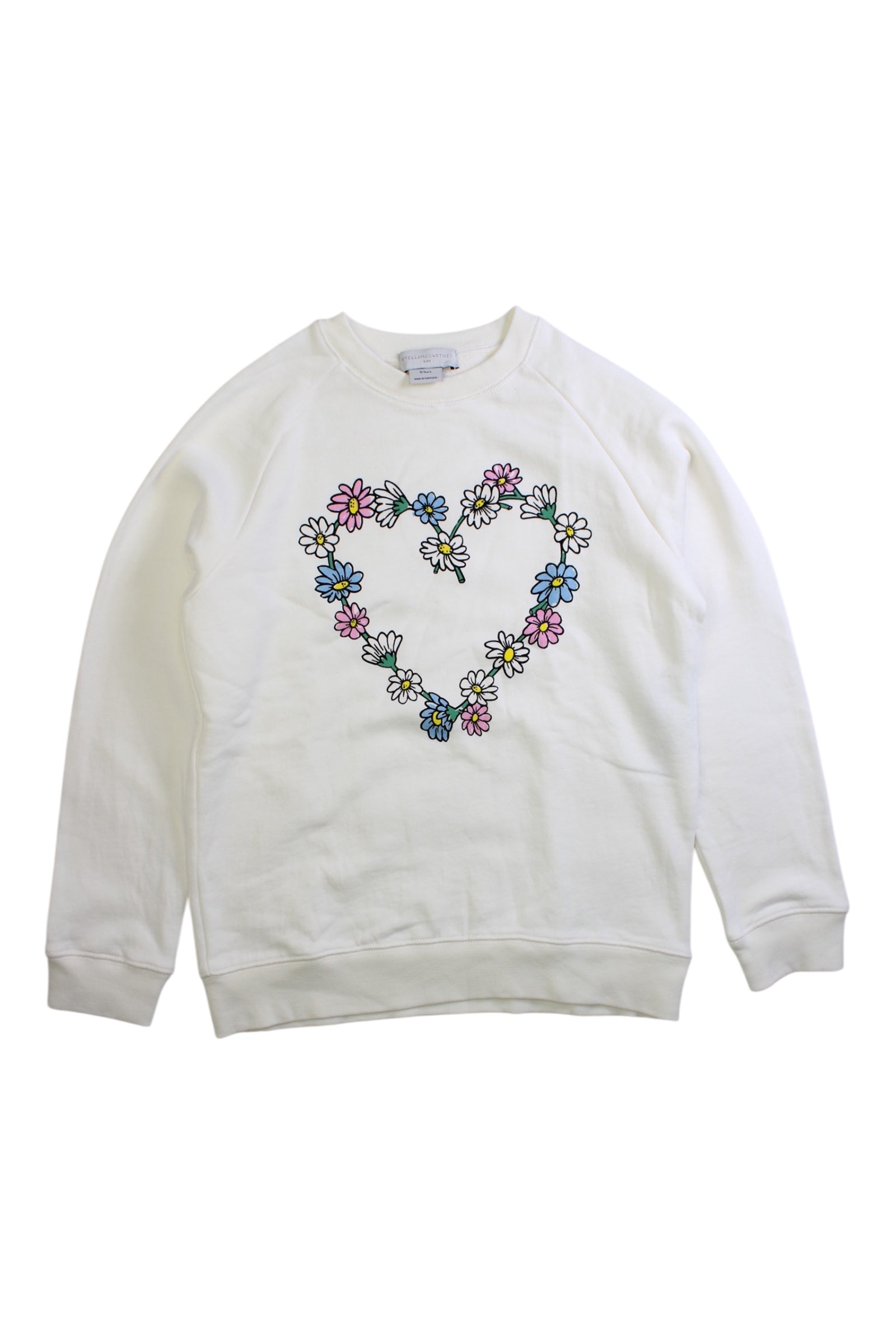 Stella McCartney Floral Crewneck Sweatshirt, Size 10Y、mySite、g9winljtr