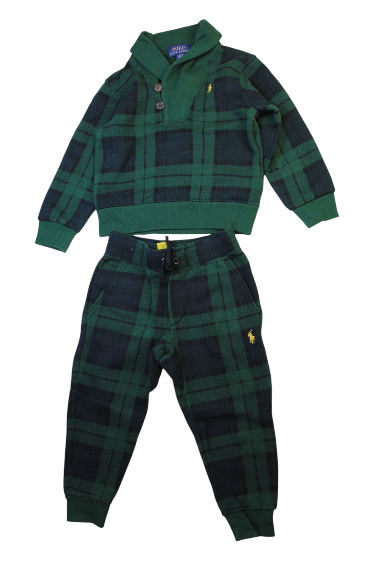 Polo Ralph Lauren Checkered Pullover & Pants Set 2T、mySite、g9winljtr