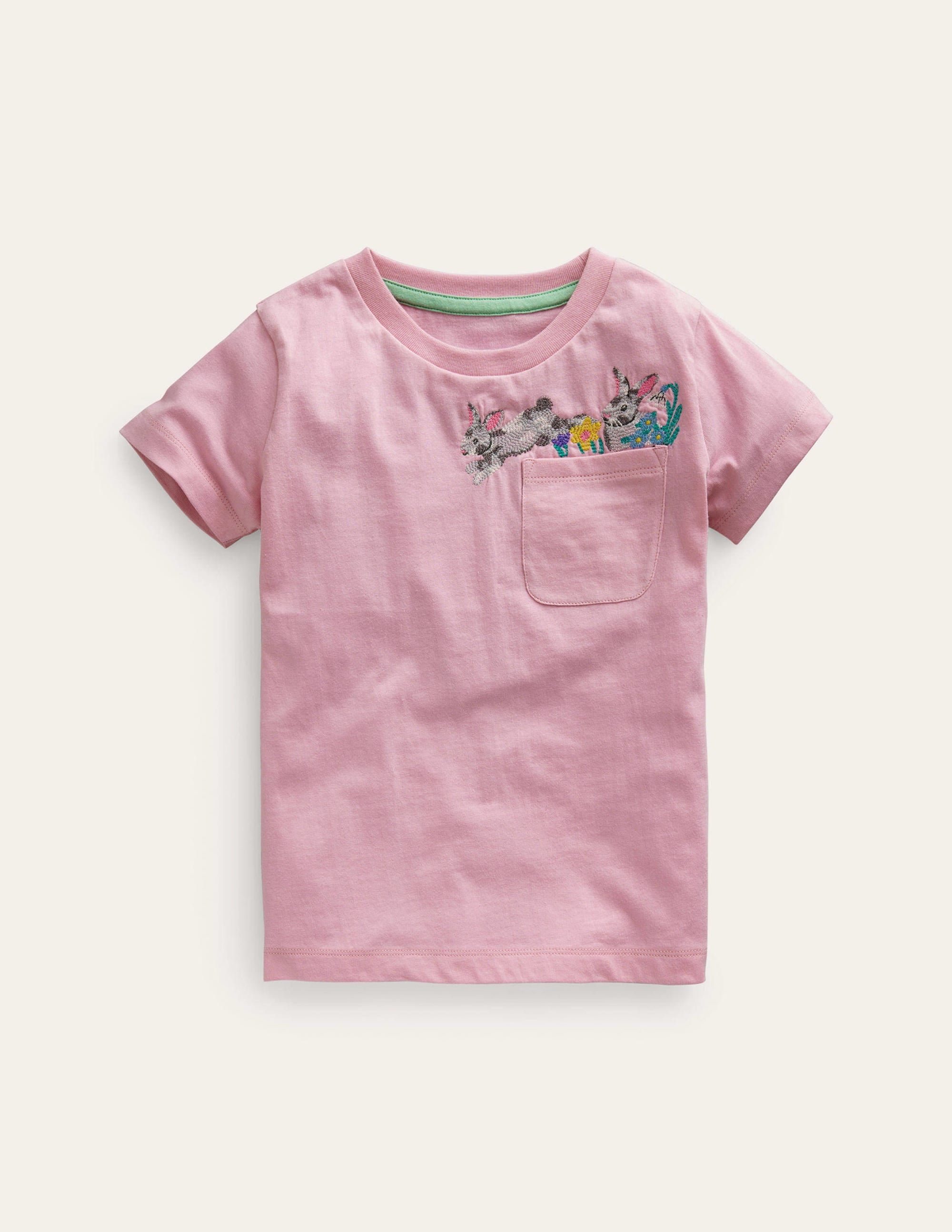  Peeping Pocket T-Shirt-Sweet Pea Pink、mySite、ashleygrahame
