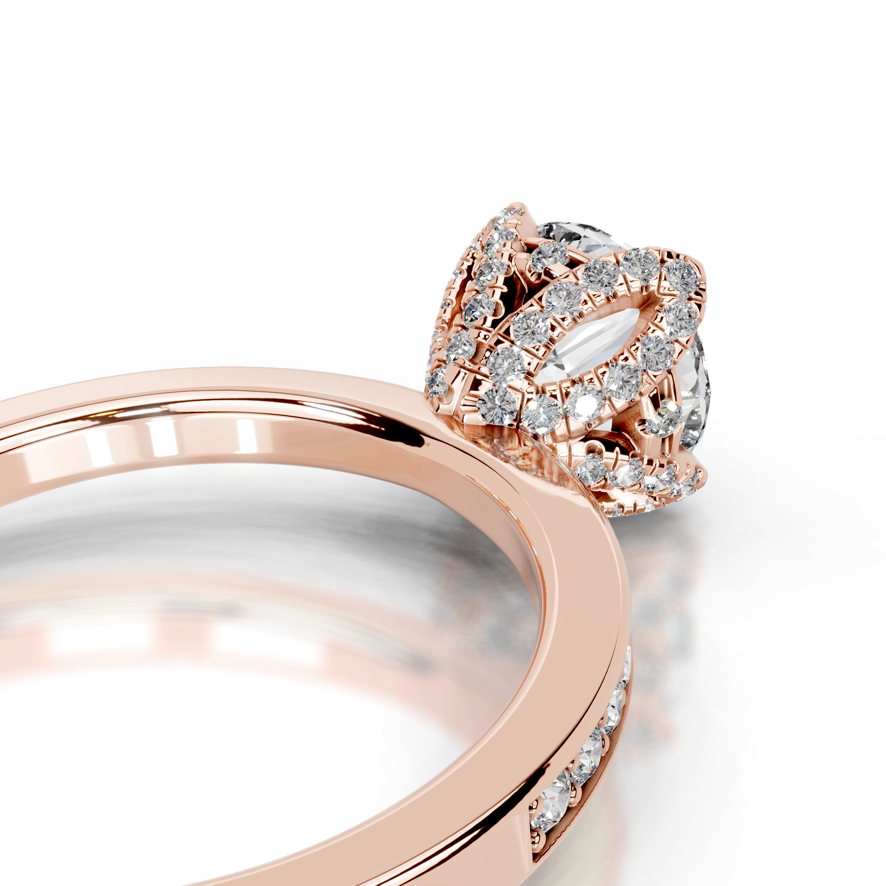 Daria Lab Grown Diamond Ring (1.85 Carat) -14K Rose Gold、mySite、hinf8tx79