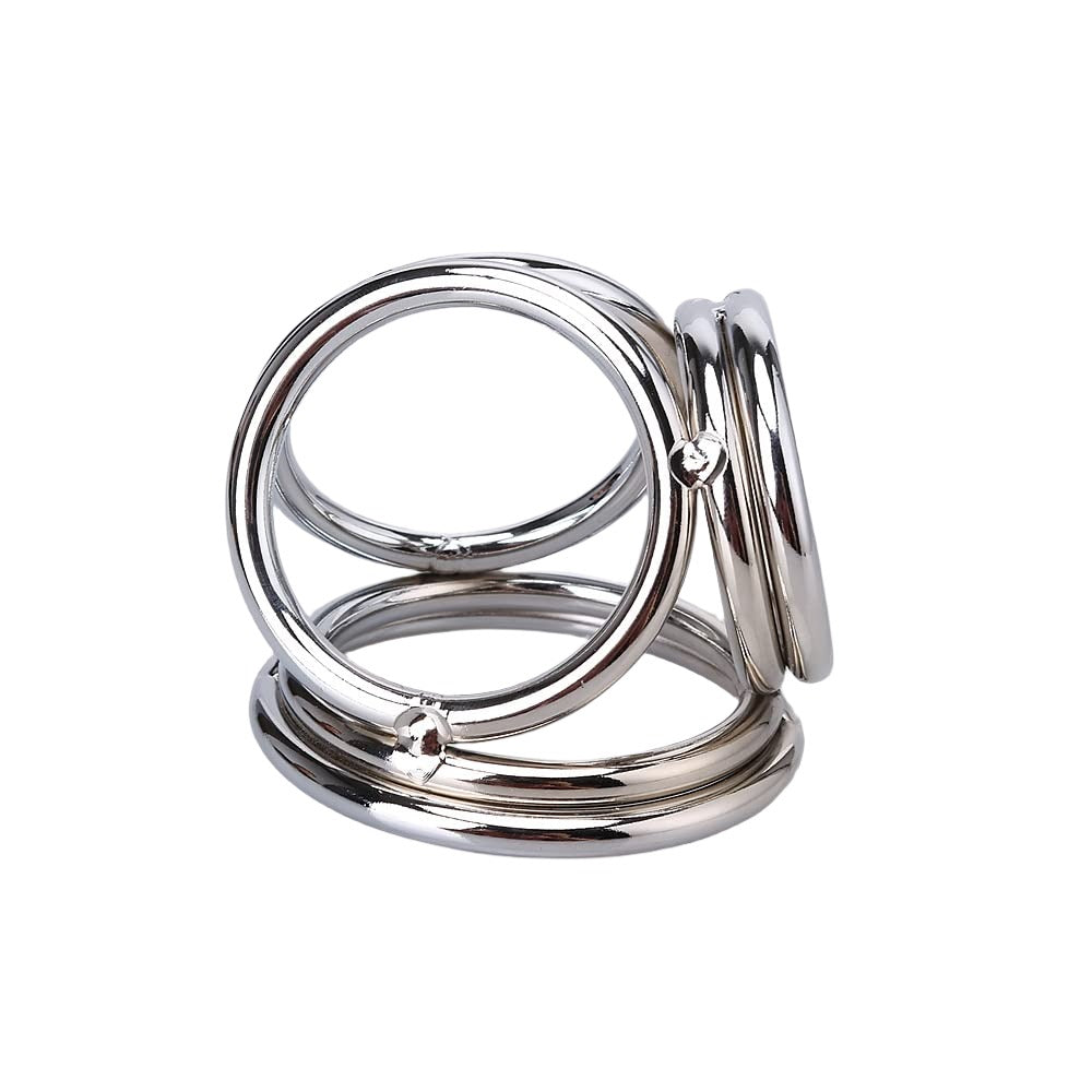 Amigo BDSM Stainless Steel Triple Cock Ring | Stronger Erection、mySite、bottomscart