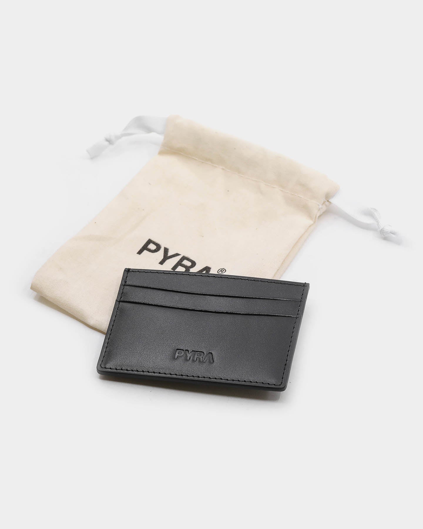 PYRA Men's Leather Card Wallet Black Leather、mySite、zt4zffjzw