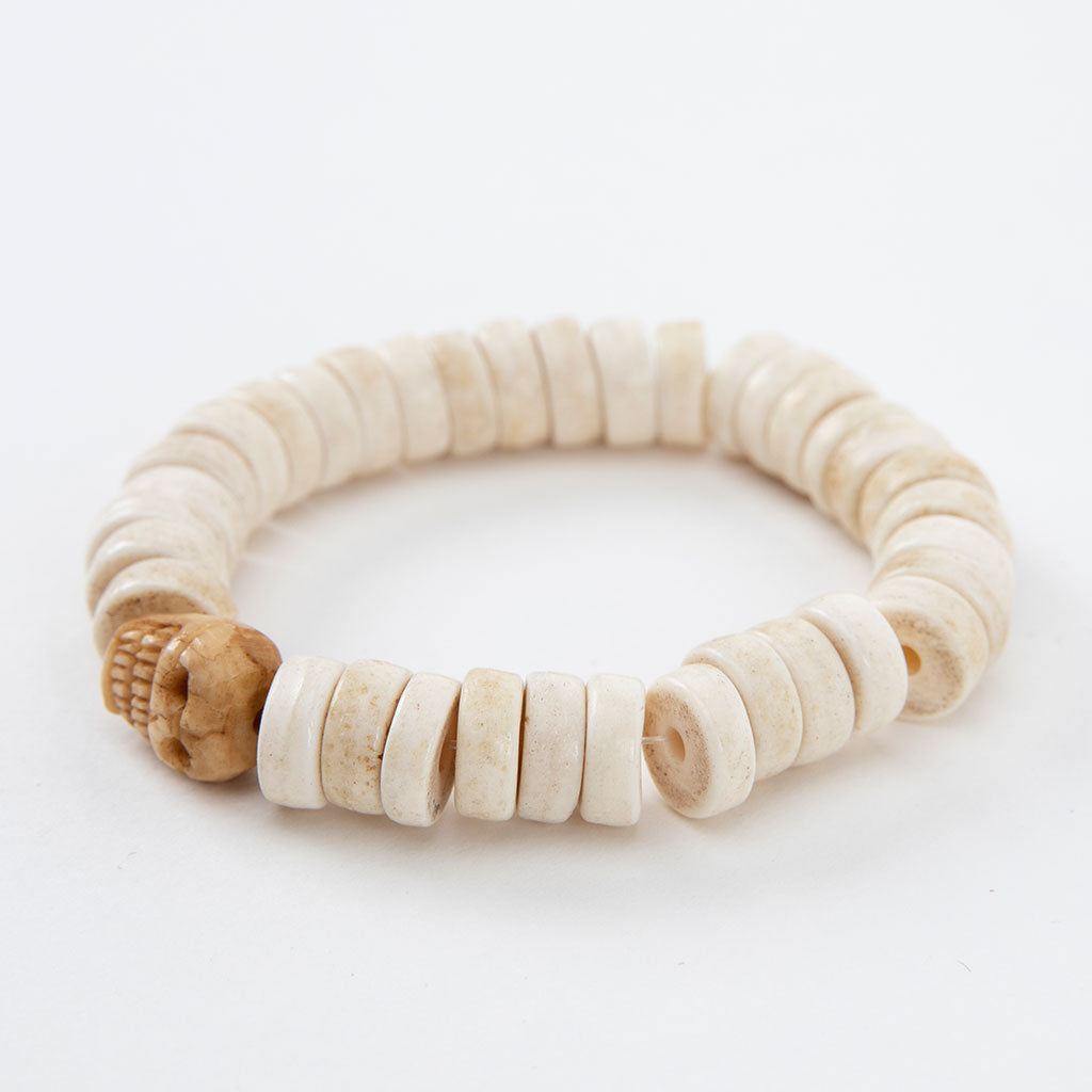 Tibetan Skull & Yak Bone Bracelet、mySite、topwebapps