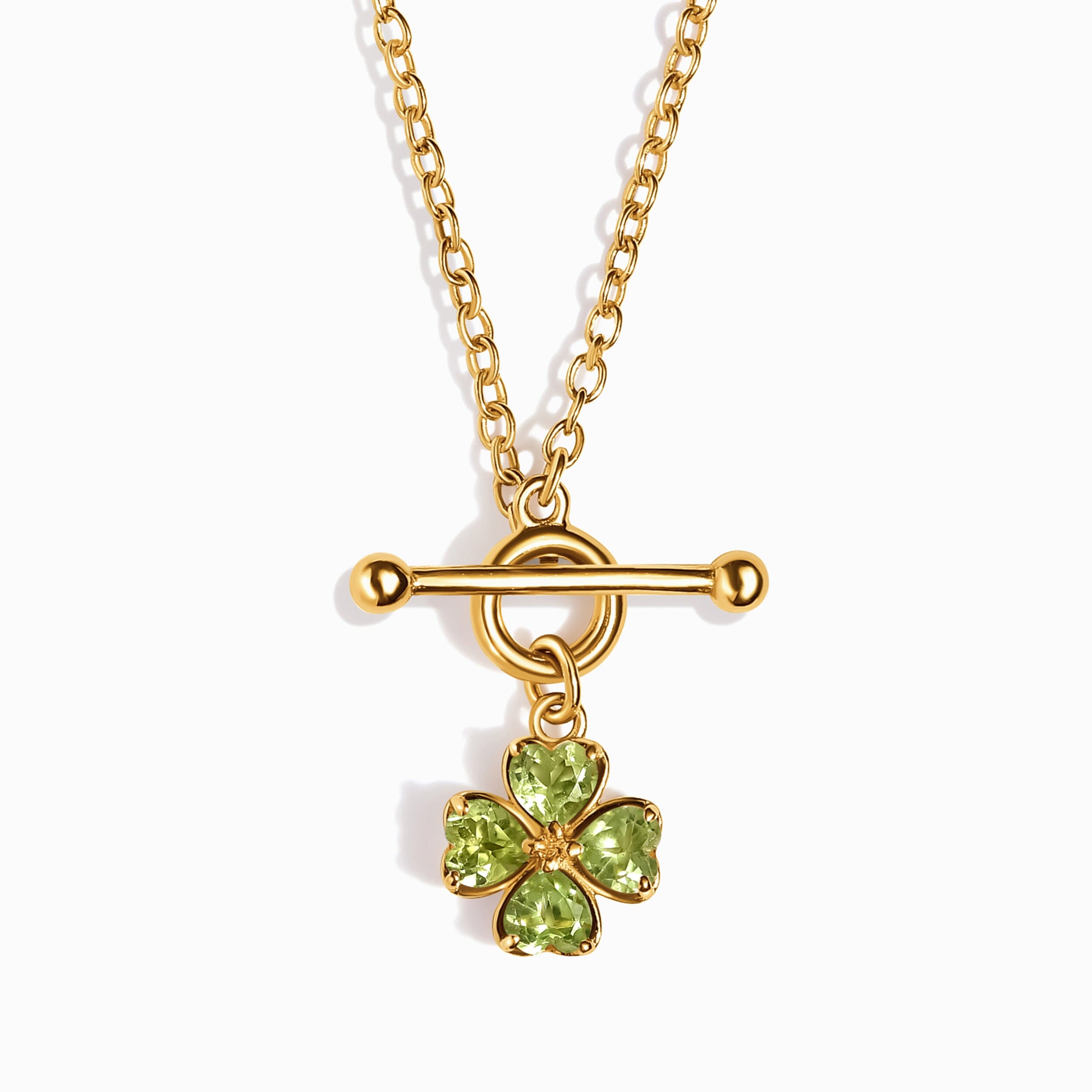 Peridot T-Lock Necklace - Lucky Charm、mySite、hinf8tx79