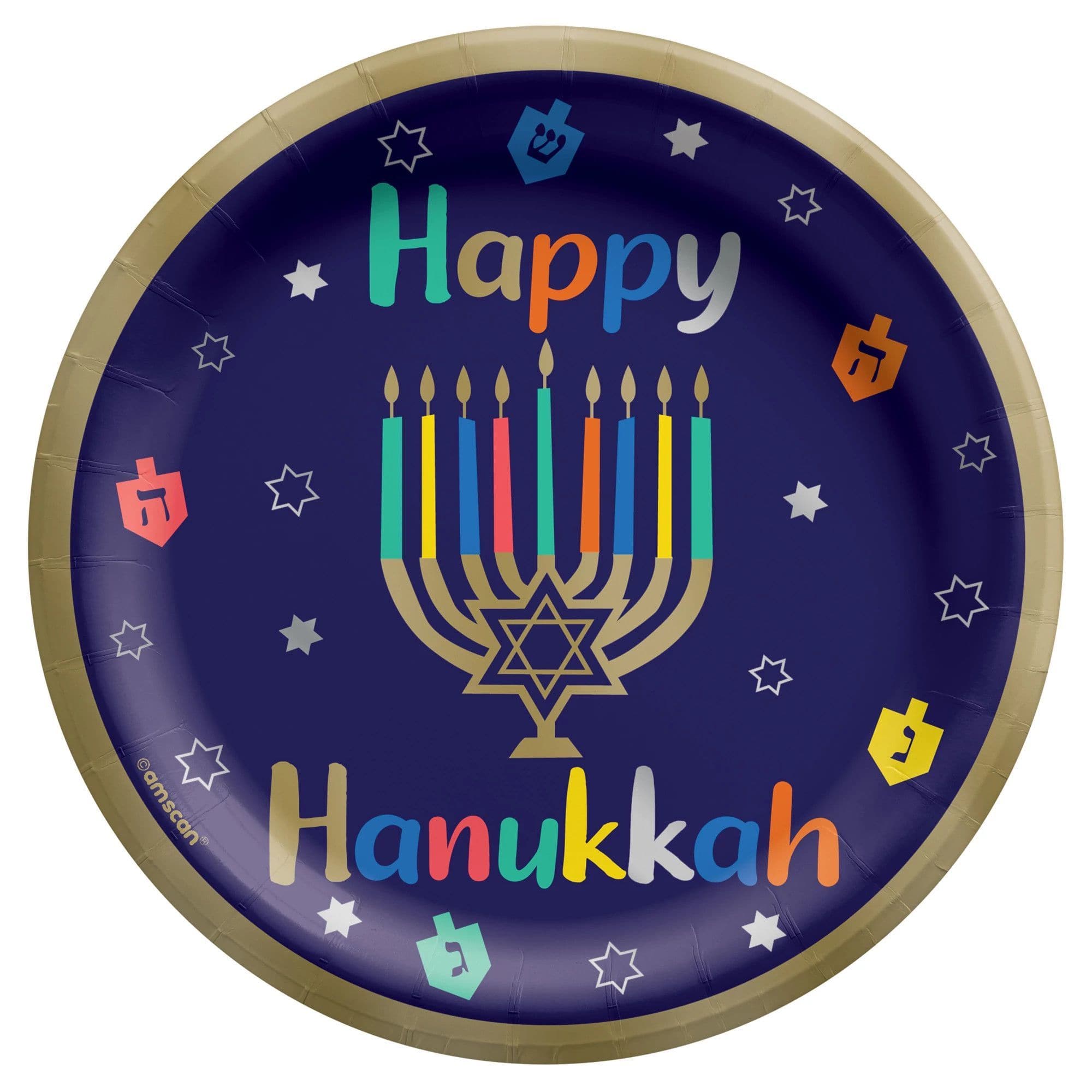 Hanukkah Joy 6 3/4 Round Plates - Set of 20、mySite、topwebapps