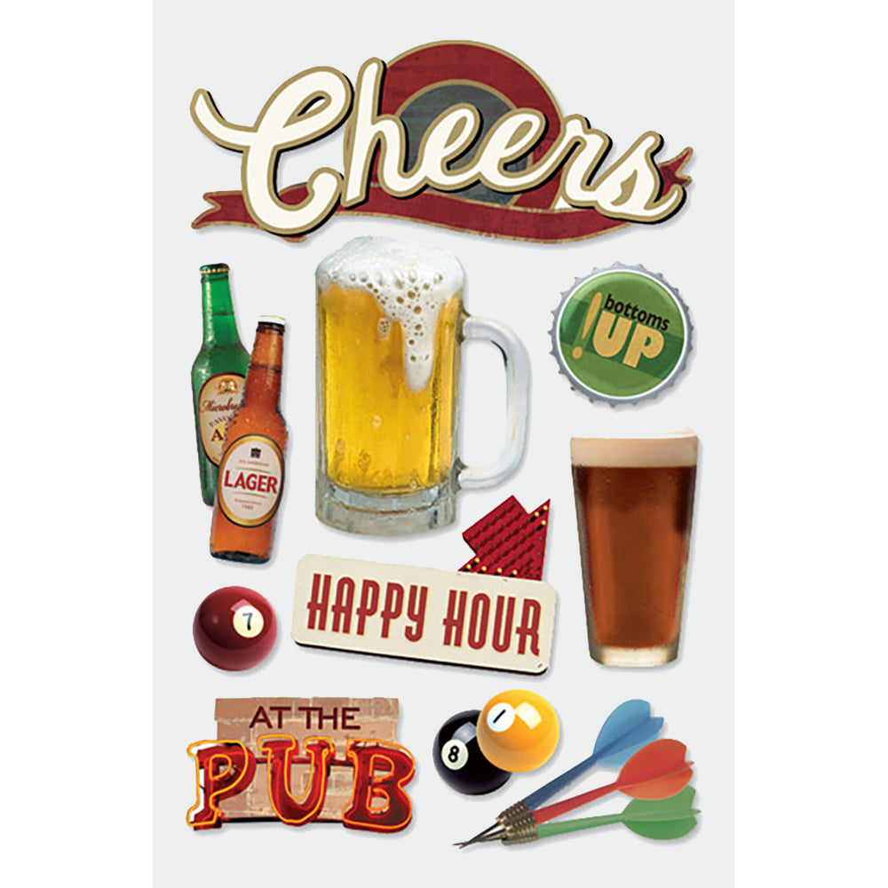  Cheers 3-D Sticker、mySite、ghnorth