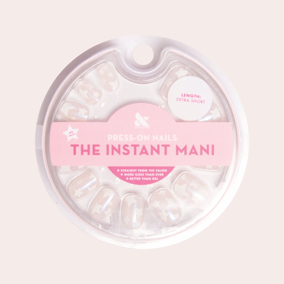 Shimmery Super Star - Press-On | Extra Short | Squoval - Part of Set、mySite、solidvoid