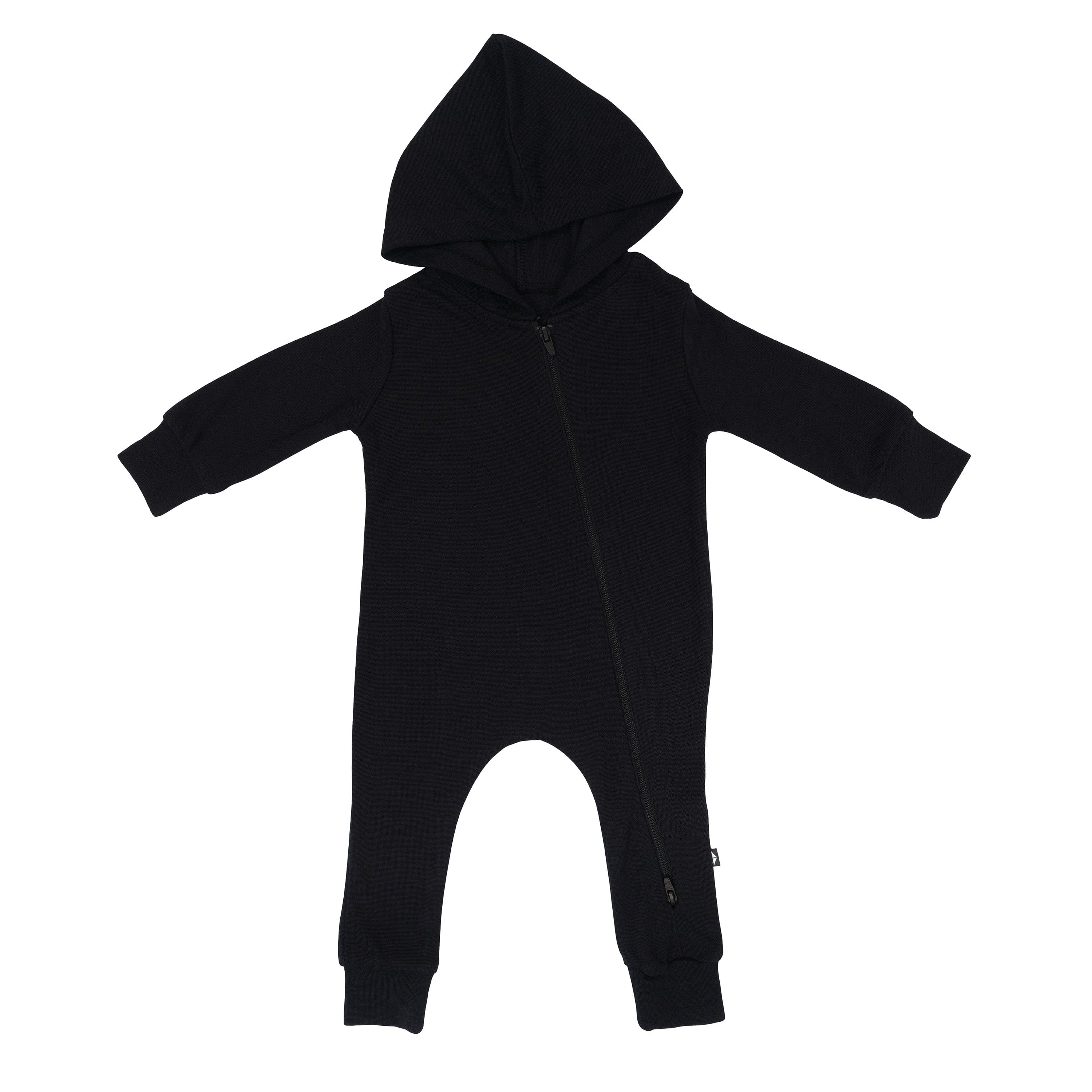  Bamboo Jersey Hooded Zippered Romper in Midnight、mySite、layawaytickets