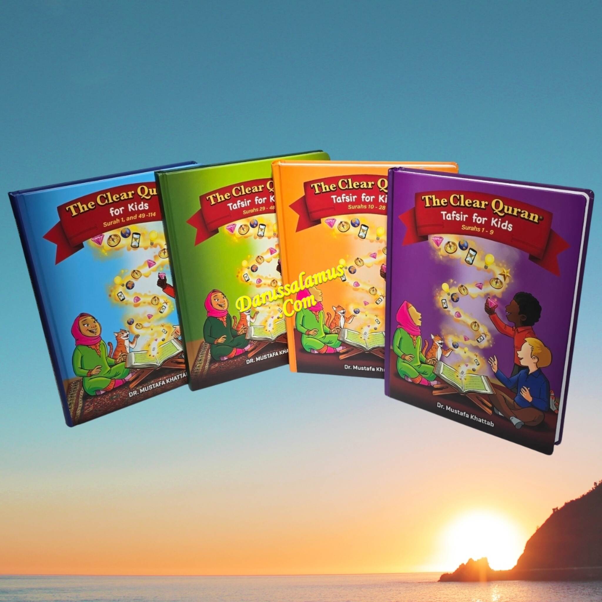 The Clear Quran Tafsir for Kids Complete Set, Surah 1-114 (4 Book Set)、mySite、topwebapps