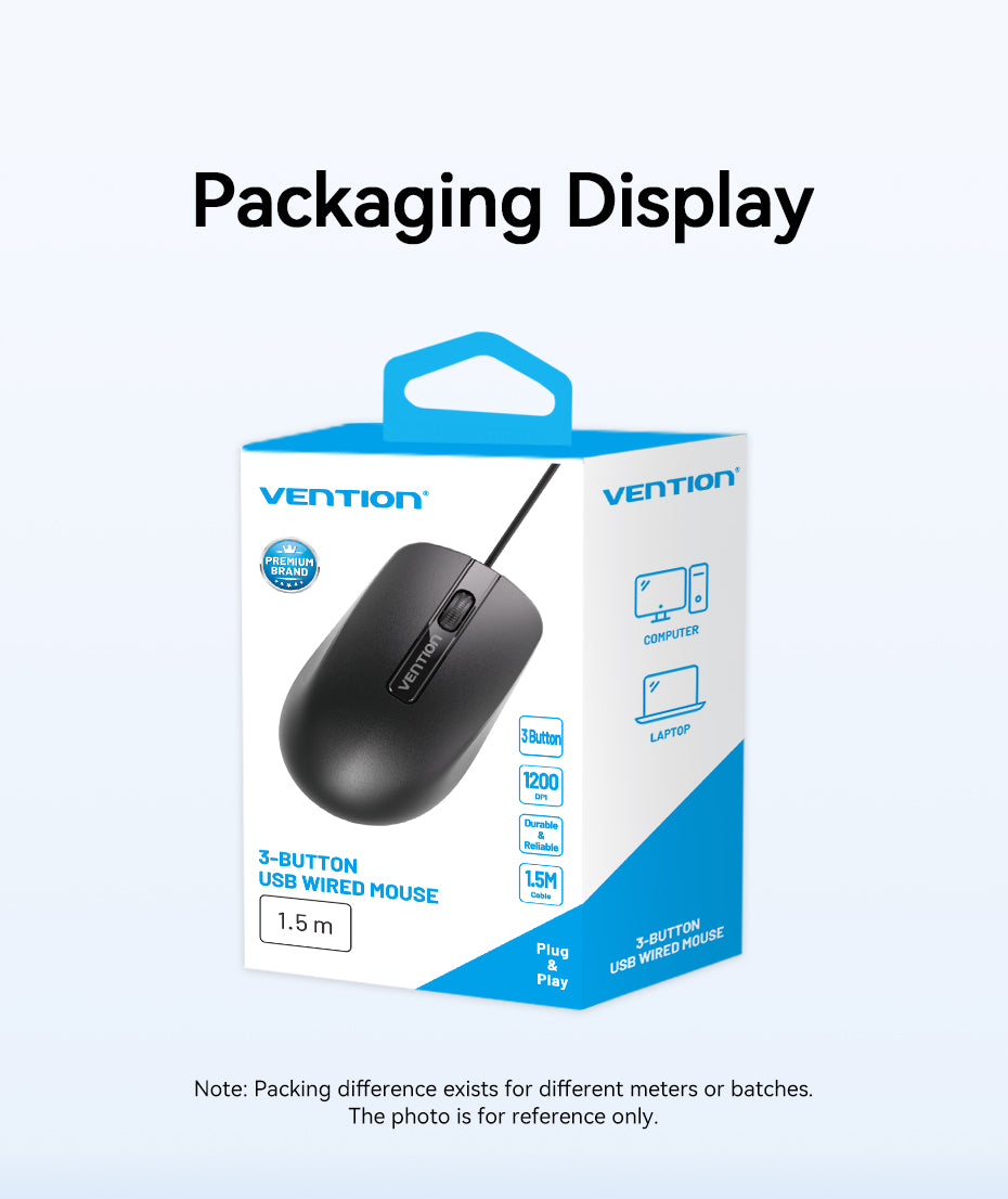 3-Button USB Wired Mouse