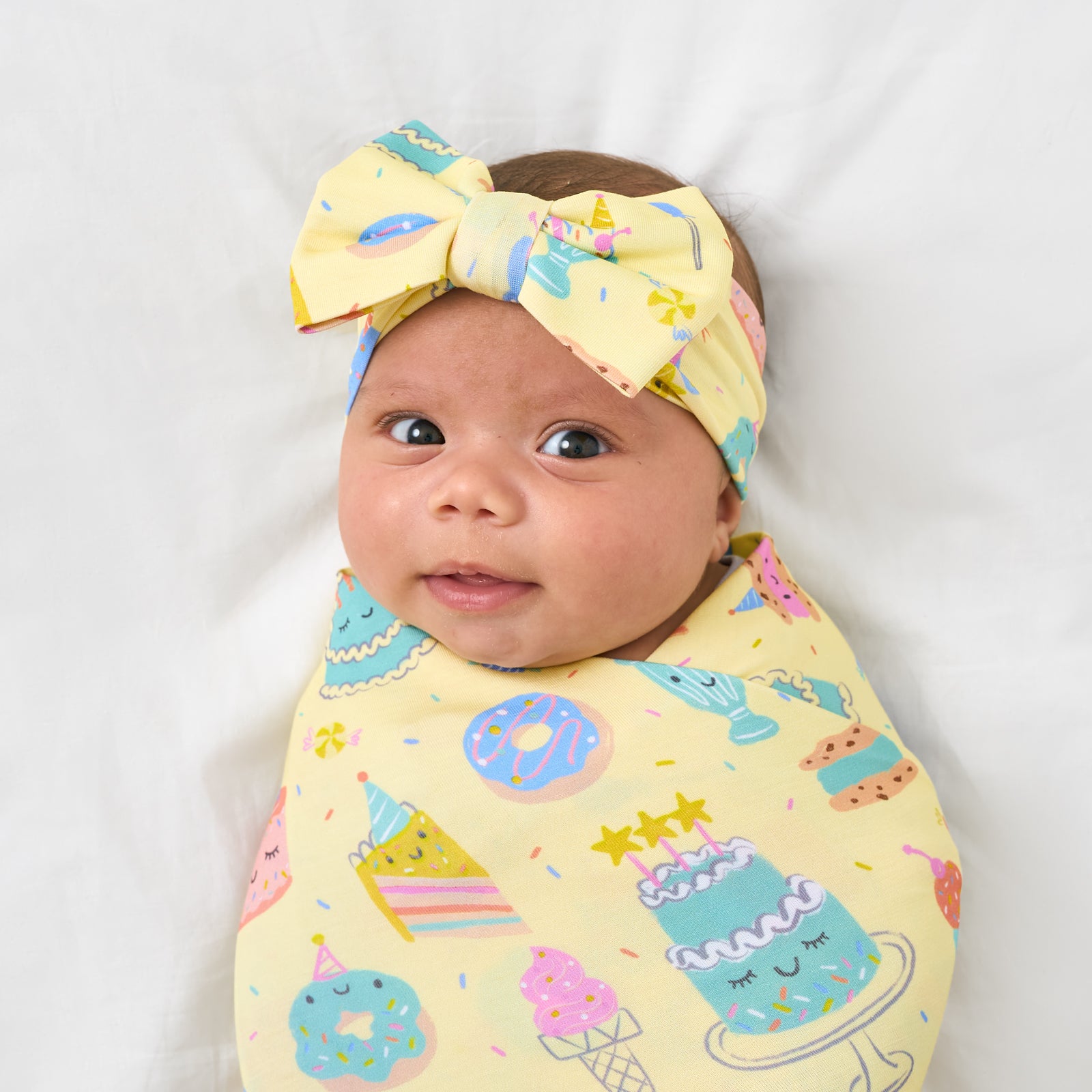  Frosted Fun Swaddle & Luxe Bow Headband Set、mySite、layawaytickets