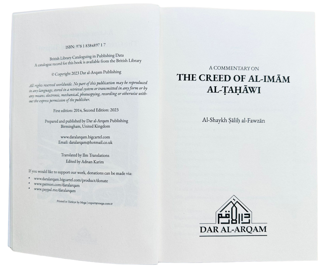 A Commentary on the Creed of Al-Imam Al-Tahawi、mySite、topwebapps