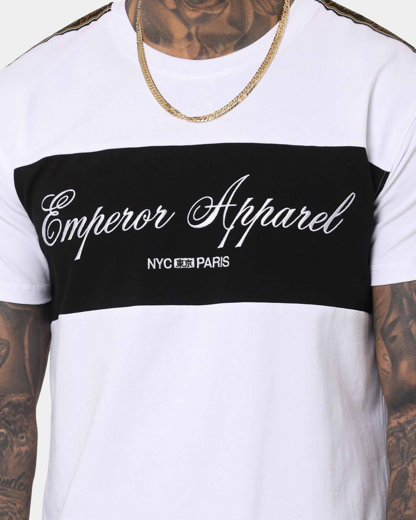 Emperor Apparel Nouveau Hustle Short Sleeve T-Shirt White/Black、mySite、zt4zffjzw