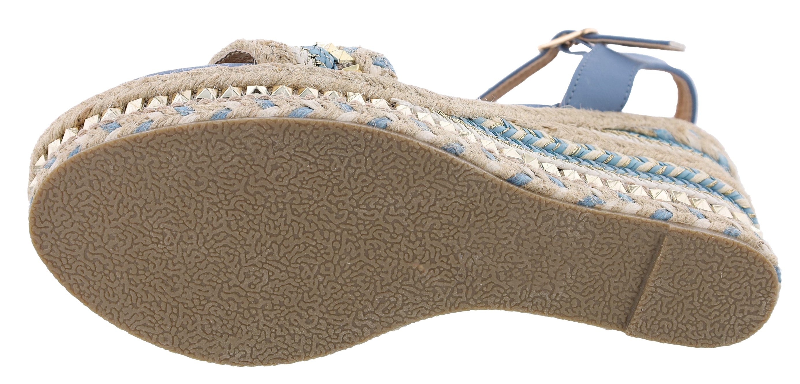 Patrizia Tisch Woven Wedge Sandals by Spring Step、mySite、dreamappss