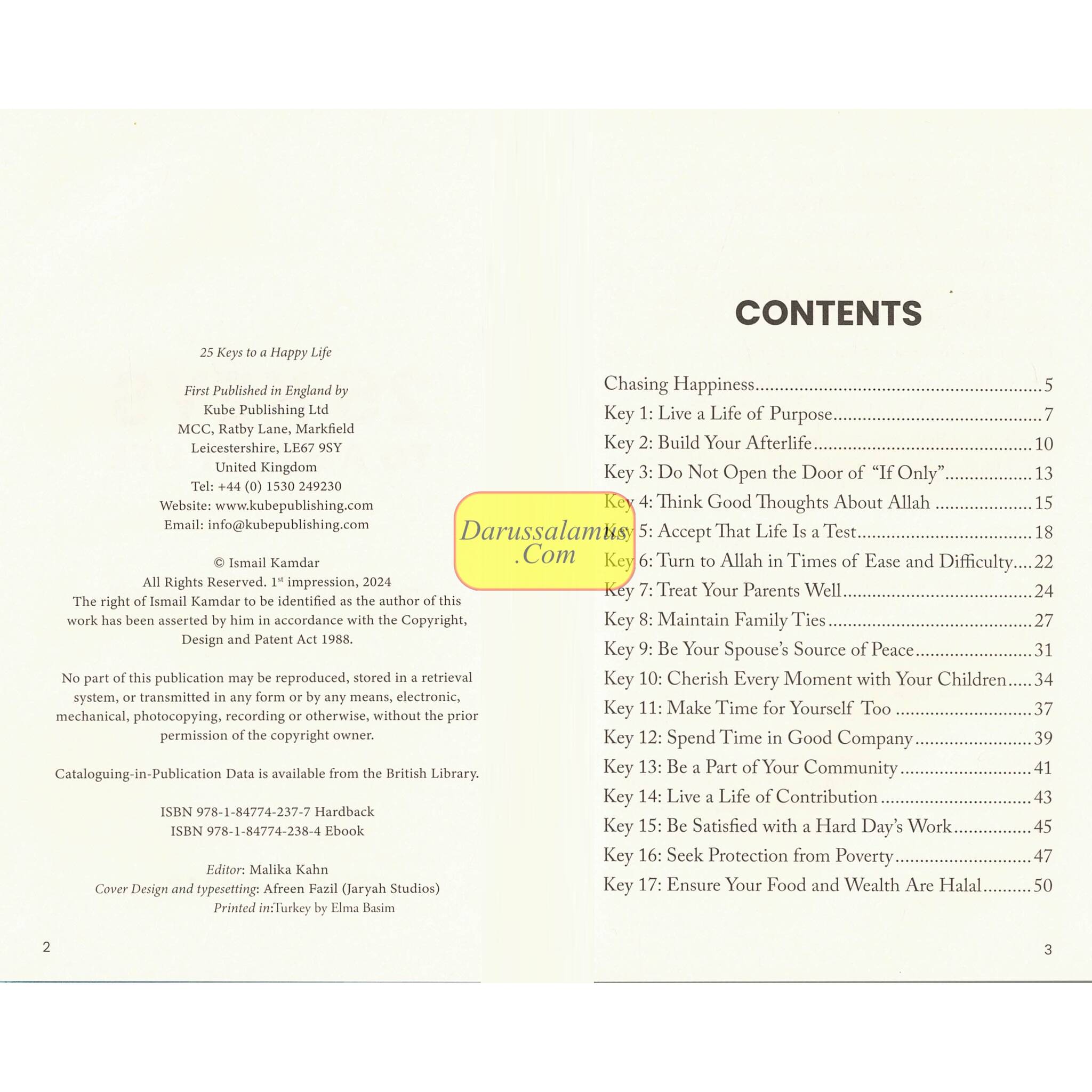 25 Keys to A Happy Life: From the Qur’an and Sunnah、mySite、topwebapps